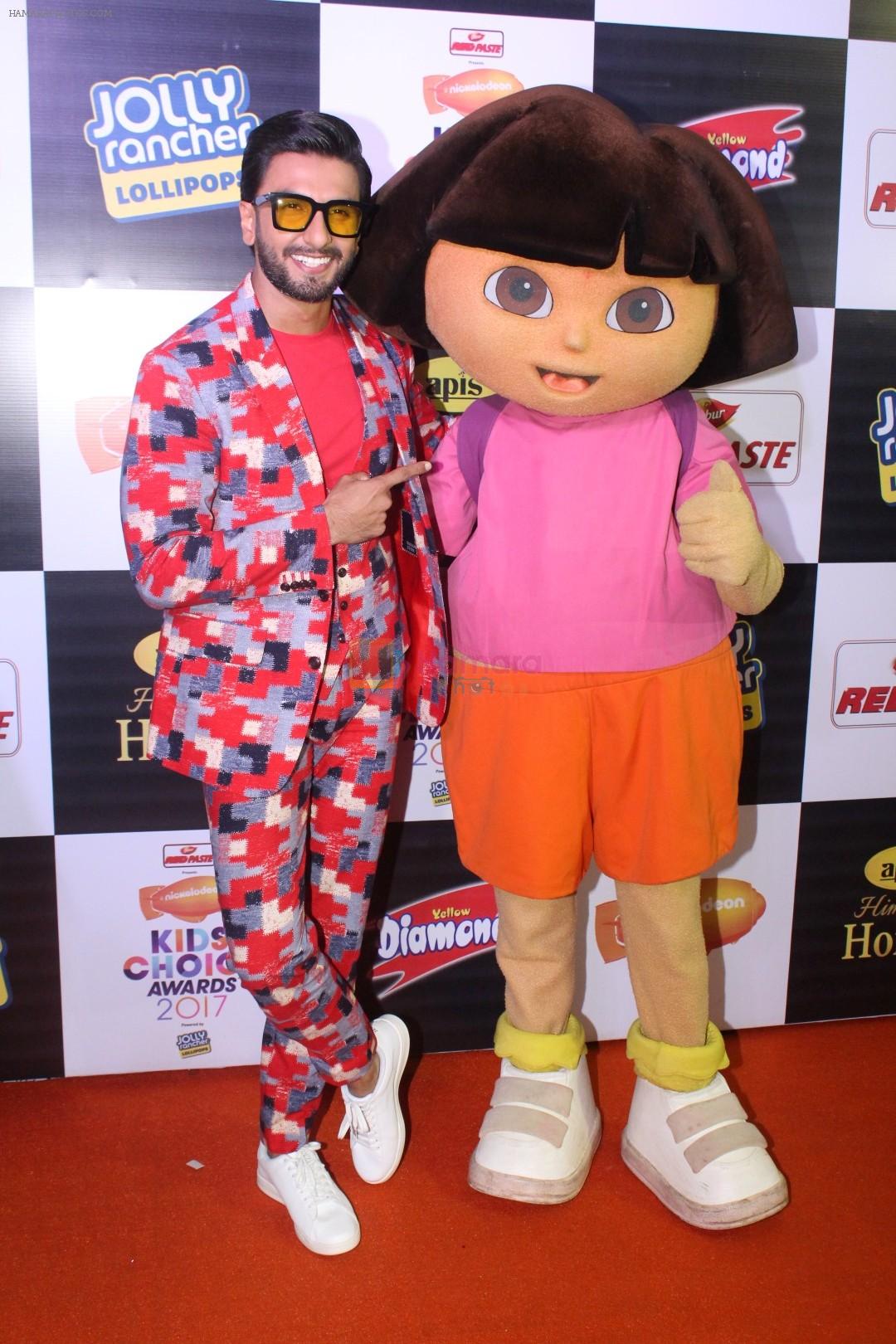 Ranveer Singh at Orange Carpet Of Nickelodeon Kids Choice Awards 2017 on 15th Dc 2017