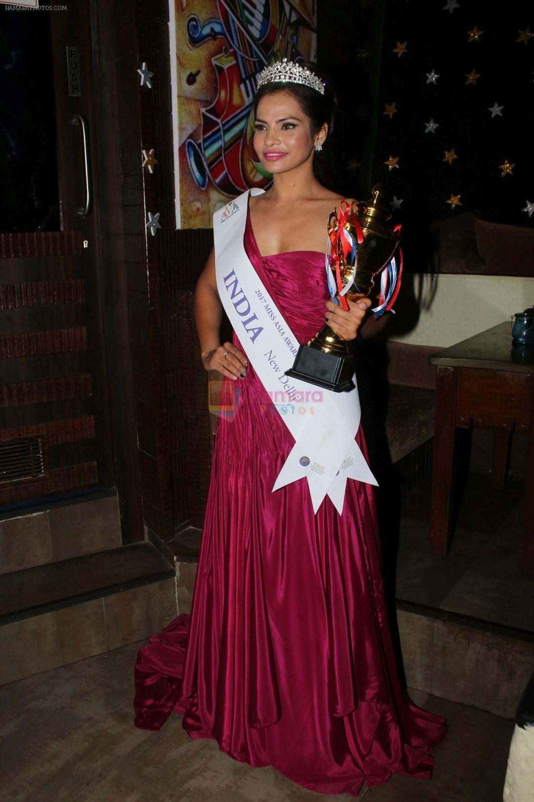 Akanksha Singh Winner Of 3rd Runner Up At Miss Asia Awards on 15th Dec 2017