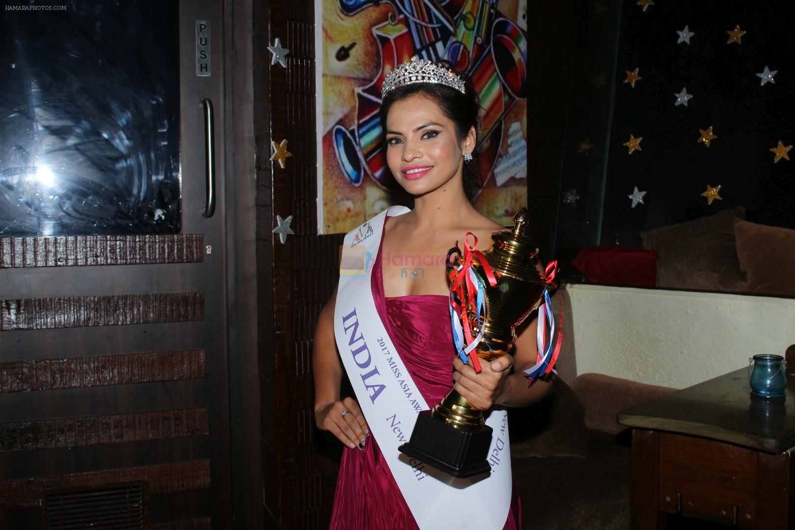 Akanksha Singh Winner Of 3rd Runner Up At Miss Asia Awards on 15th Dec 2017