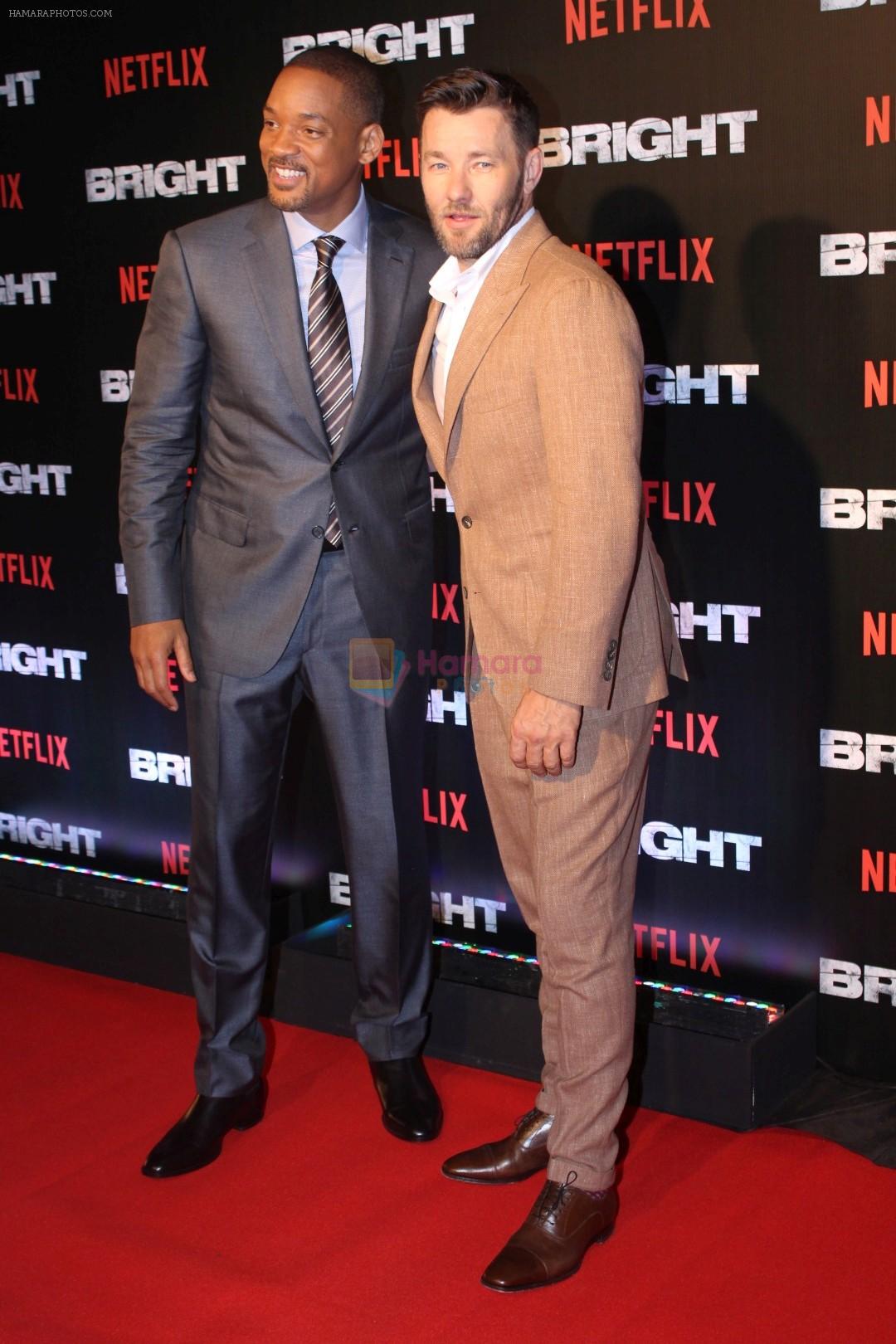 Joel Edgerton, Will Smith At the Red Carpet Of Netflix Original Bright on 18th Dec 2017