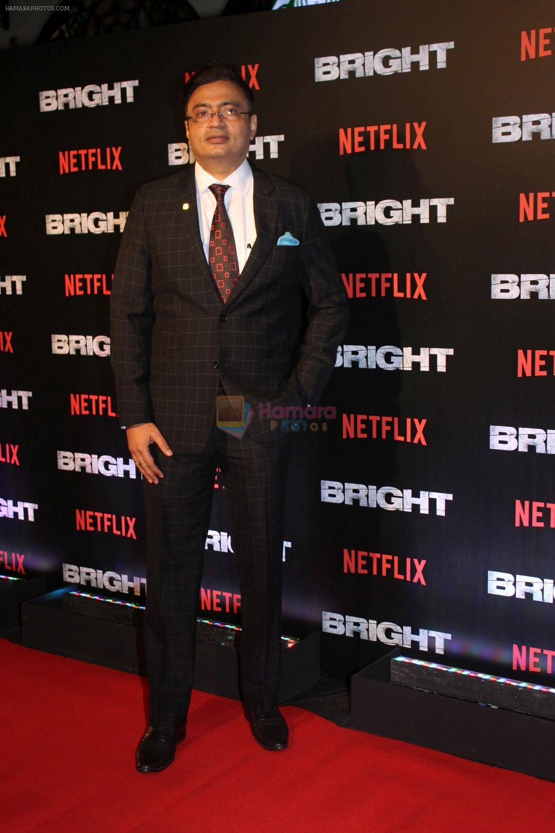At the Red Carpet Of Netflix Original Bright on 18th Dec 2017