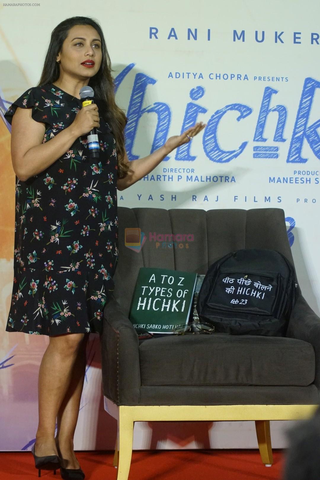 Rani Mukerji At the Trailer Launch Of Film Hichki on 19th Dec 2017