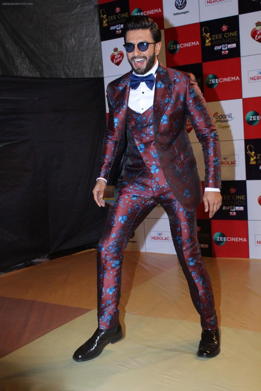 Ranveer Singh at the Red Carpet Event Of Zee Cine Awards 2018 on 19th Dec 2017