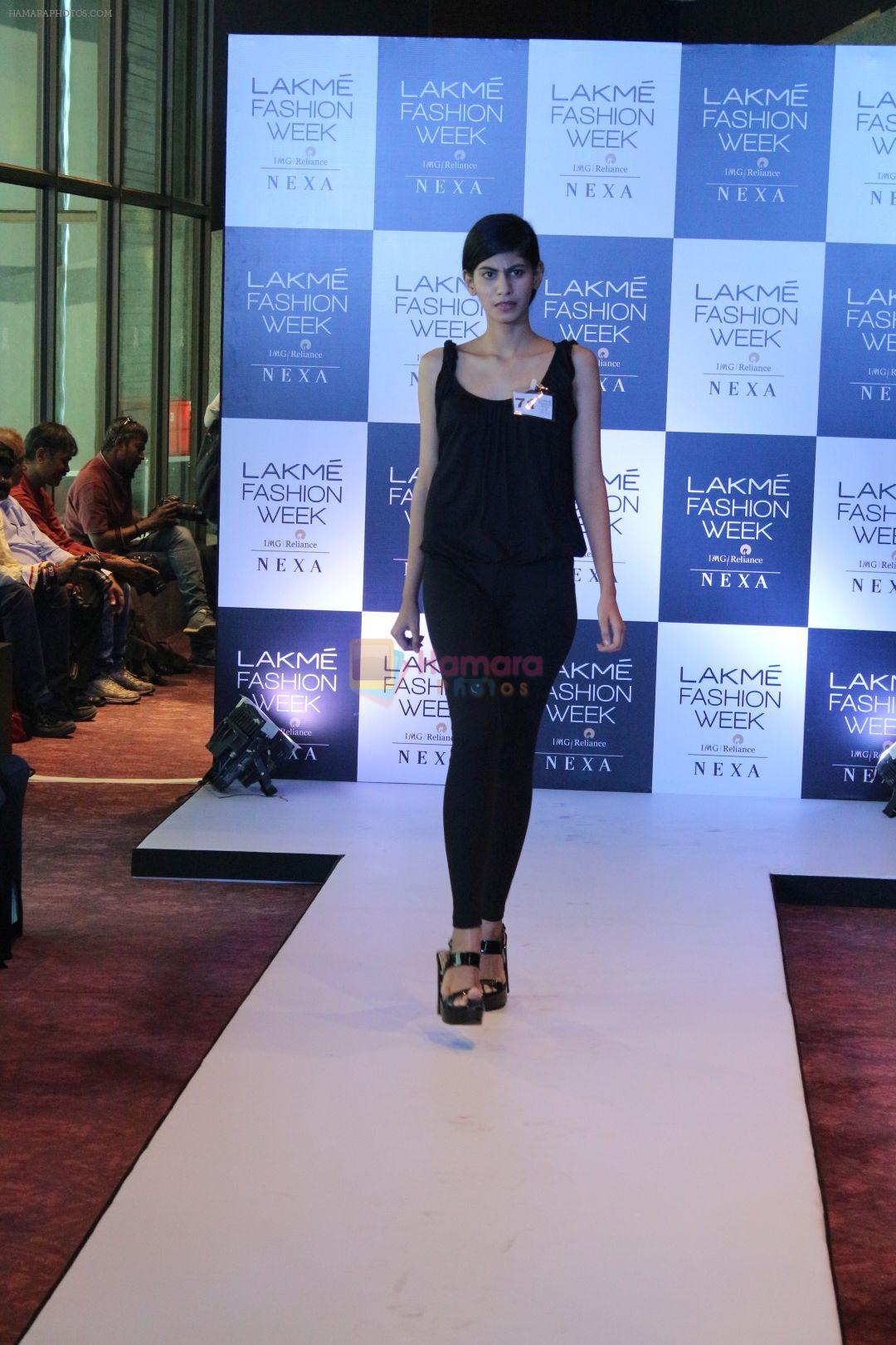 Model At lakme Fashion Week Models Audition on 20th Dec 2017