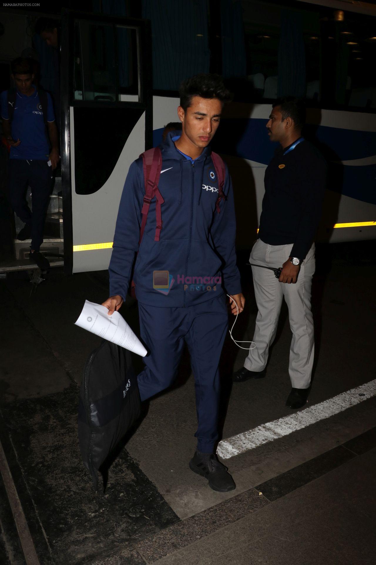 India team under 19 Spotted At Airport on 27th Dec 2017