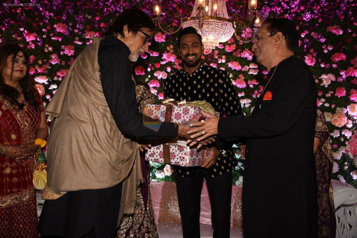 Amitabh Bachchan at Hardik Pandya Brother Kunal Pandya Reception Ceremony on 29th Dec 2017