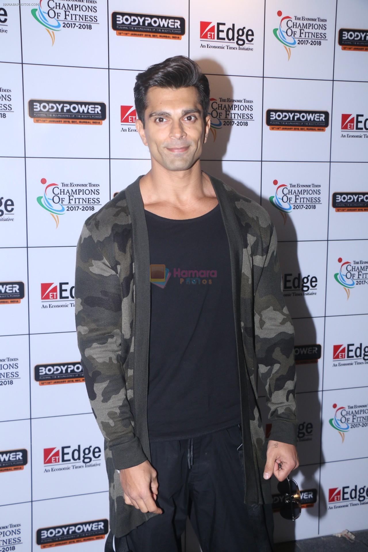 Karan Singh Grover At The BodyPower 2018 Exhibition on 13th Jan 2018