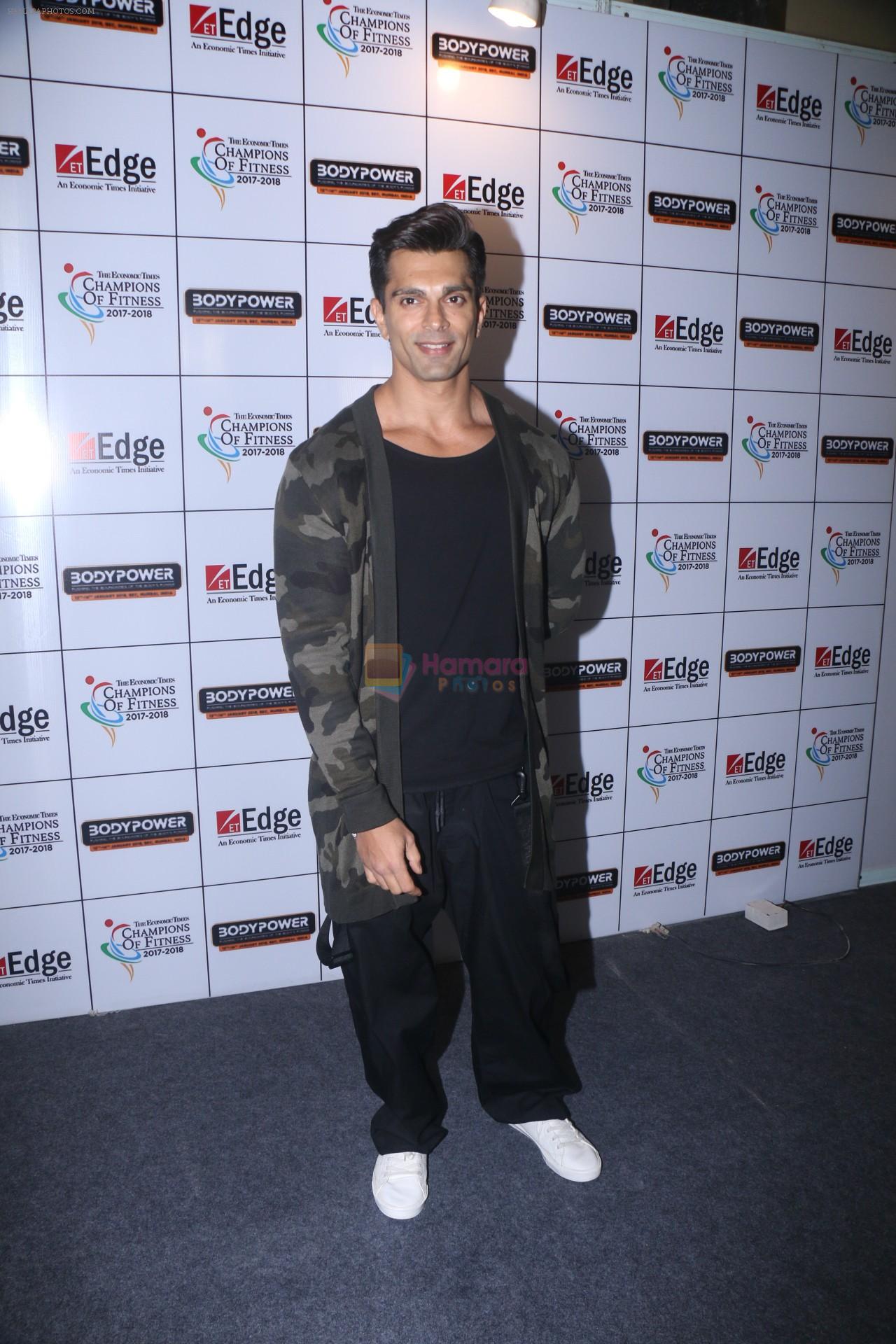 Karan Singh Grover At The BodyPower 2018 Exhibition on 13th Jan 2018