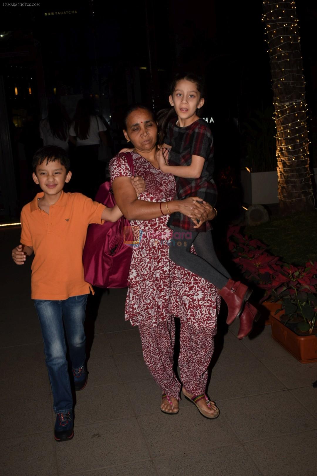 Sanjay Dutt's kids Spotted At Yaucha Bkc on 13th Jan 2018