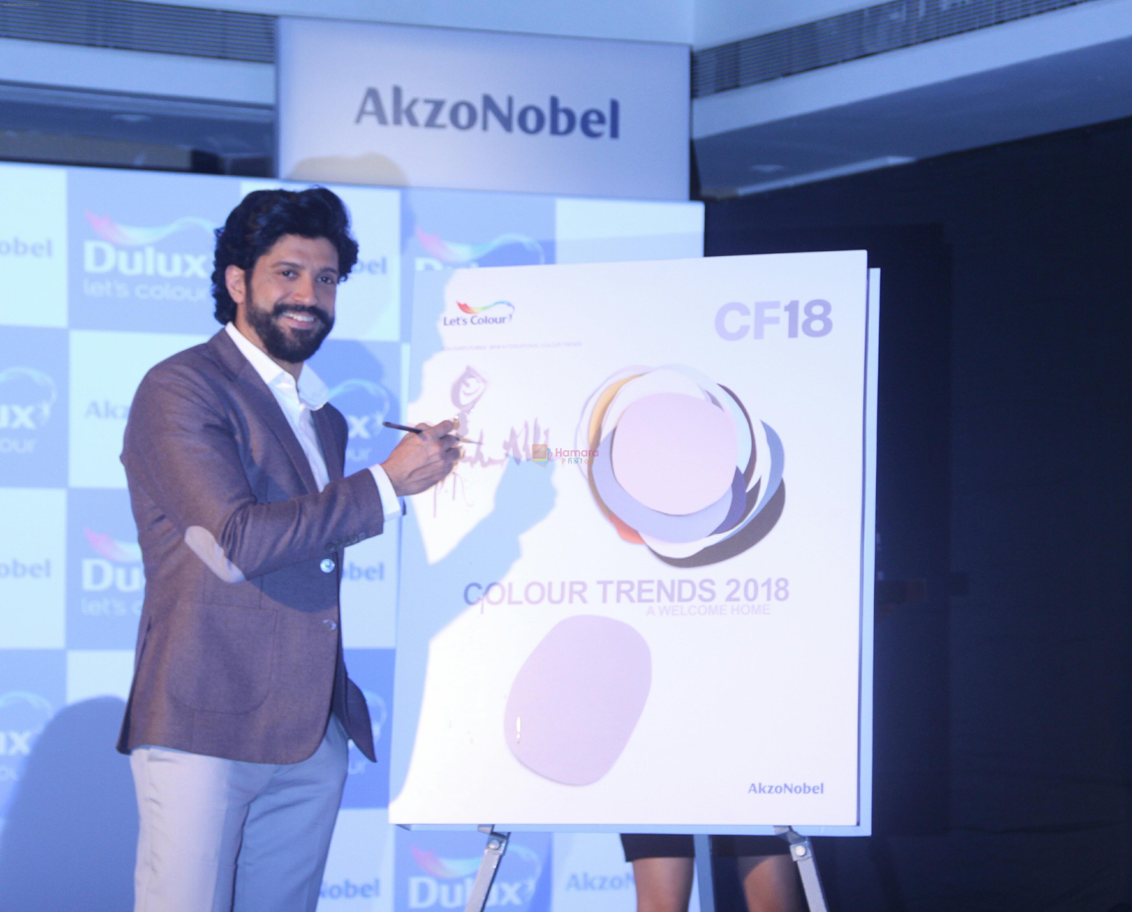 Farhan Akhtar At The Launch Of Dulux Colour Future International Colour Trends 2018 At St Regis on 16th Jan 2017