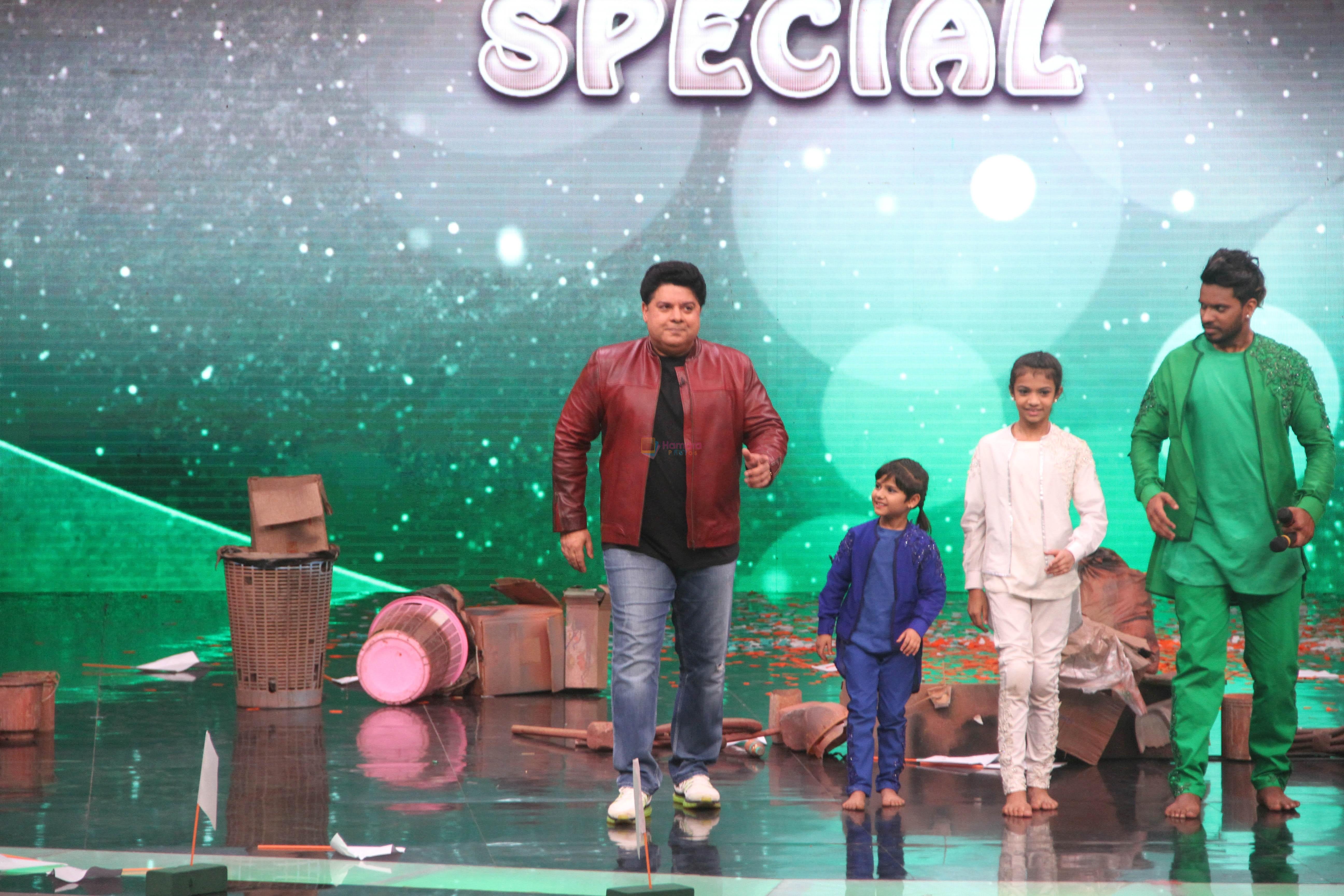 Sajid Khan at Super Dancer Show On Location on 22nd Jan 2018