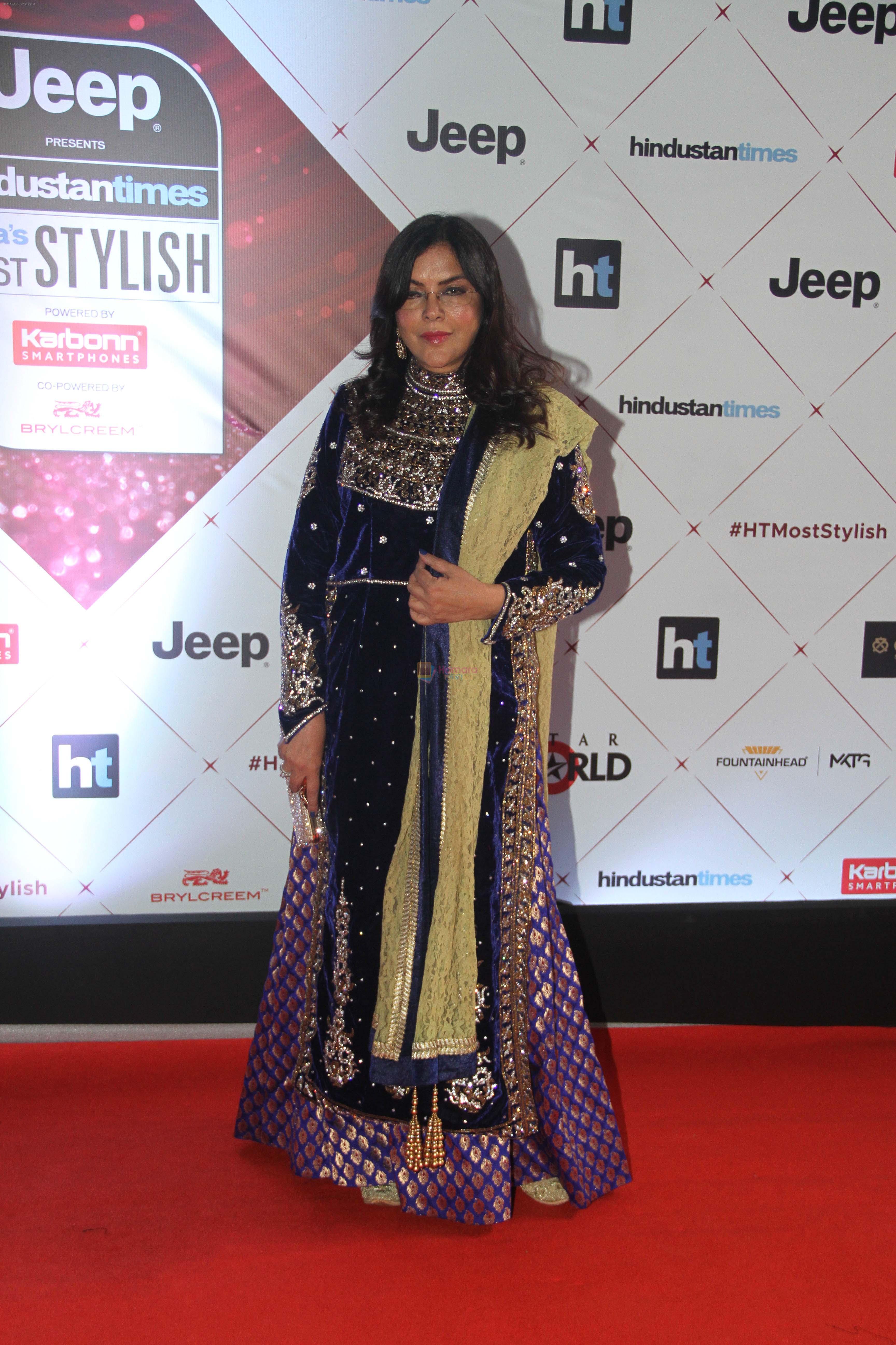 Zeenat Aman at the Red Carpet Of Ht Most Stylish Awards 2018 on 24th Jan 2018