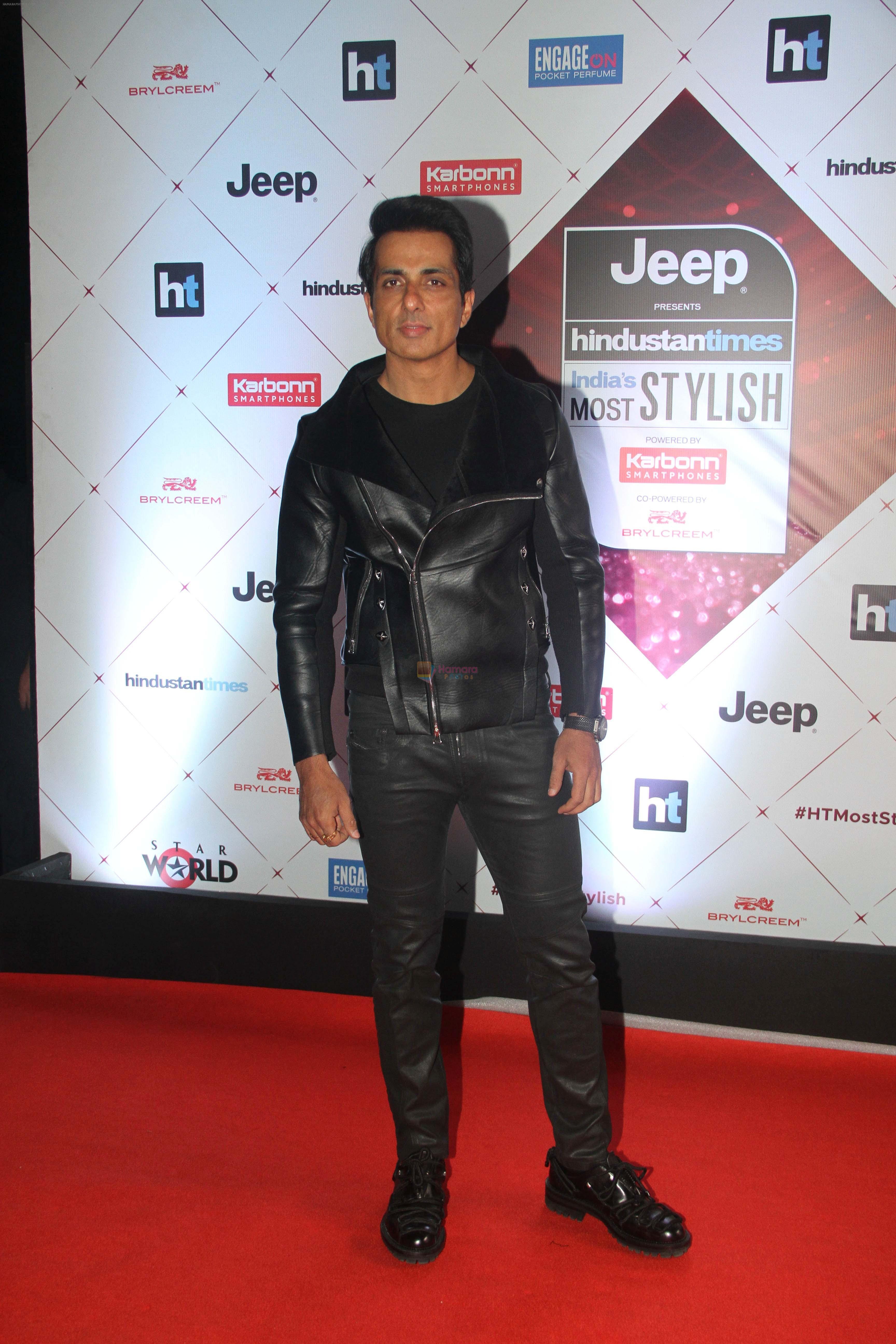 Sonu Sood at the Red Carpet Of Ht Most Stylish Awards 2018 on 24th Jan 2018