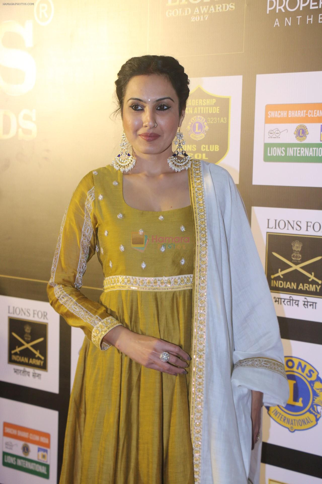 Kamya Punjabi At 24th SOL Lions Gold Awards on 24th Jan 2018