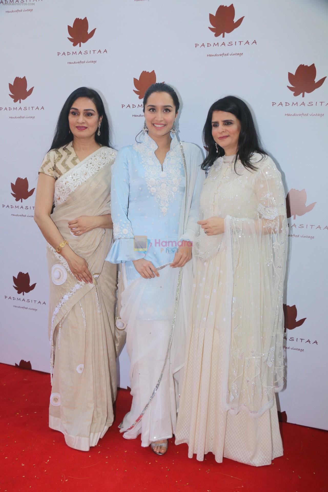Shraddha Kapoor, Padmini Kolhapure at the Special Event Of Padmasitaa,A Clothing Line Of Padmini Kolhapure And Sita Talwalkar in Riviera Garden on 25th Jan 2018