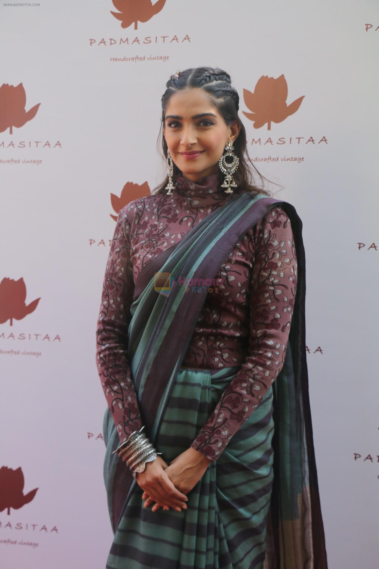Sonam Kapoor at the Special Event Of Padmasitaa,A Clothing Line Of Padmini Kolhapure And Sita Talwalkar in Riviera Garden on 25th Jan 2018