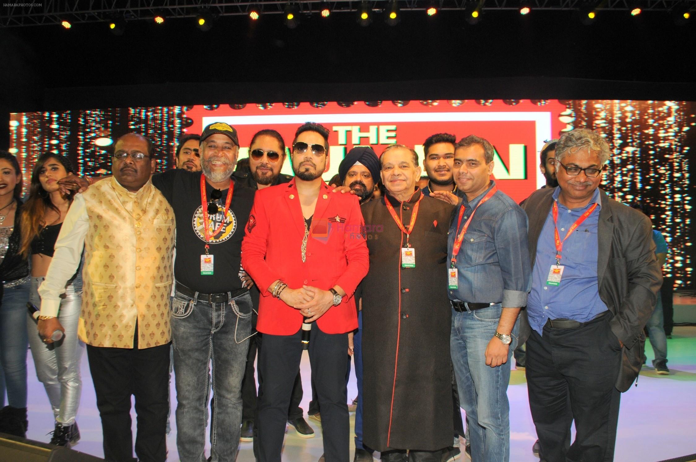 Mika Singh with Team Mumbai Fest during The Mumbai Fest 2018 on 27th Jan 2018