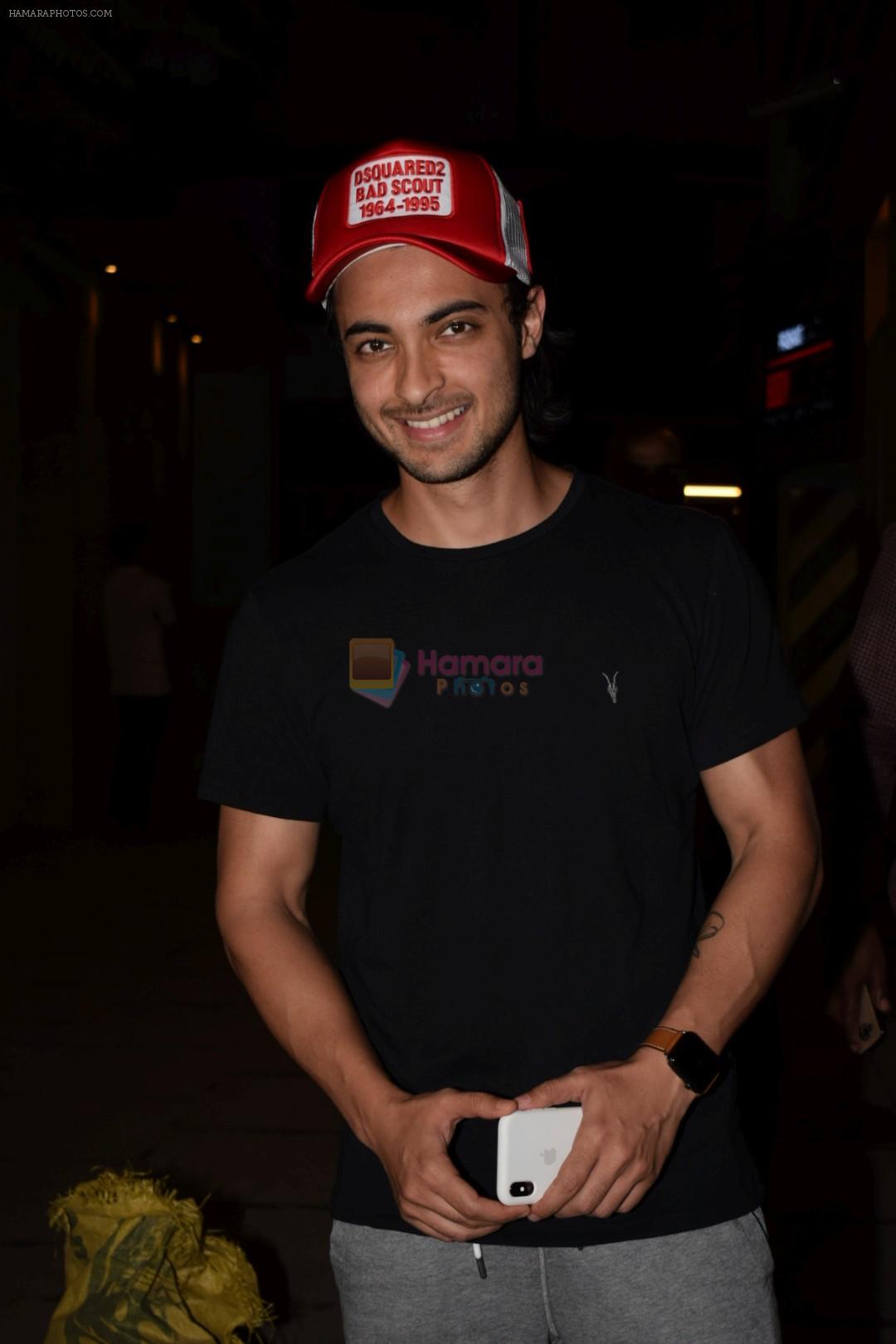 Aayush Sharma spotted at gym on 3rd Feb 2018