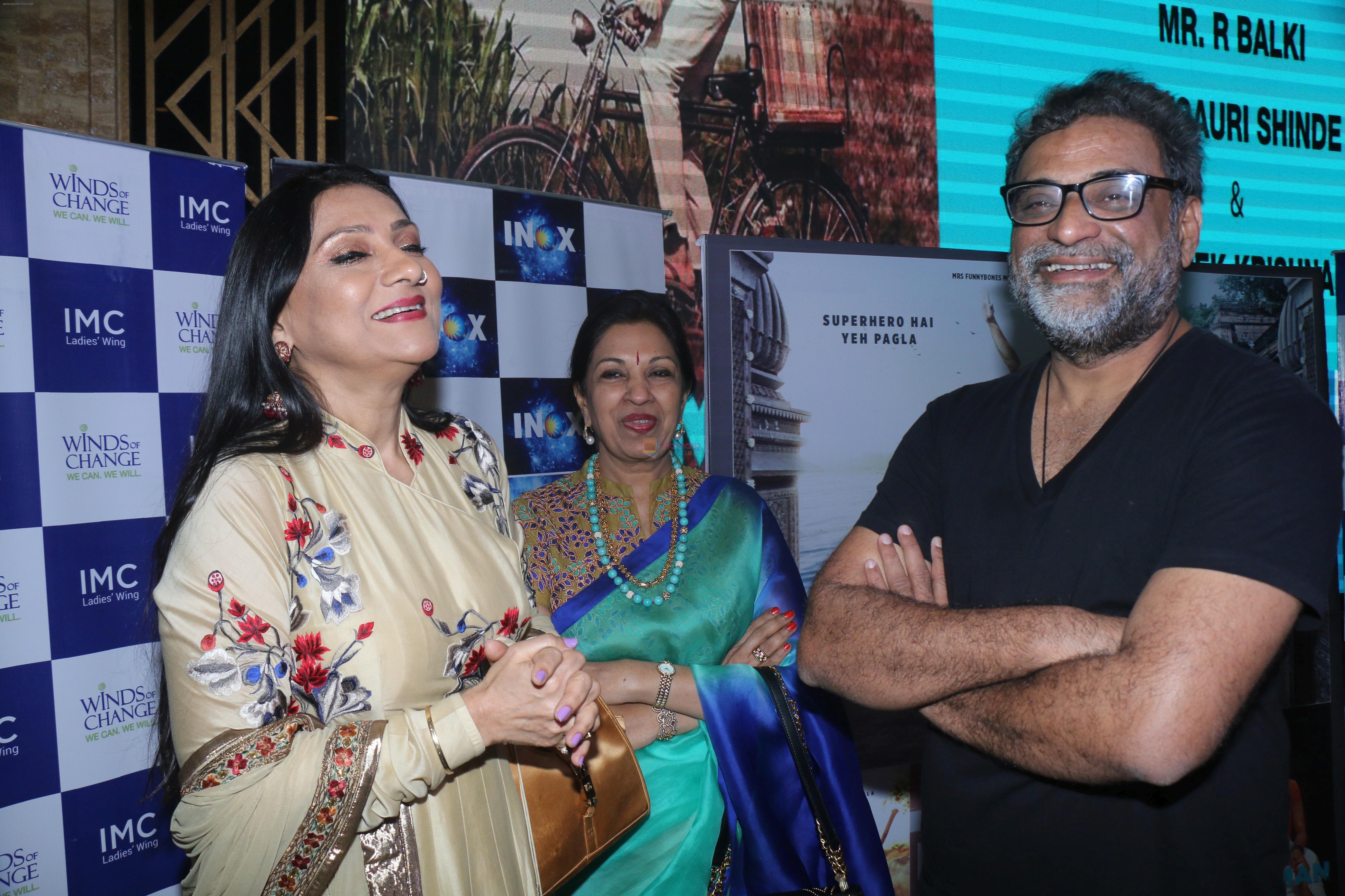 R Balki attend the special screening of Padman hosted by IMC Ladies Wing in Inox Nariman point on 8th Feb 2018