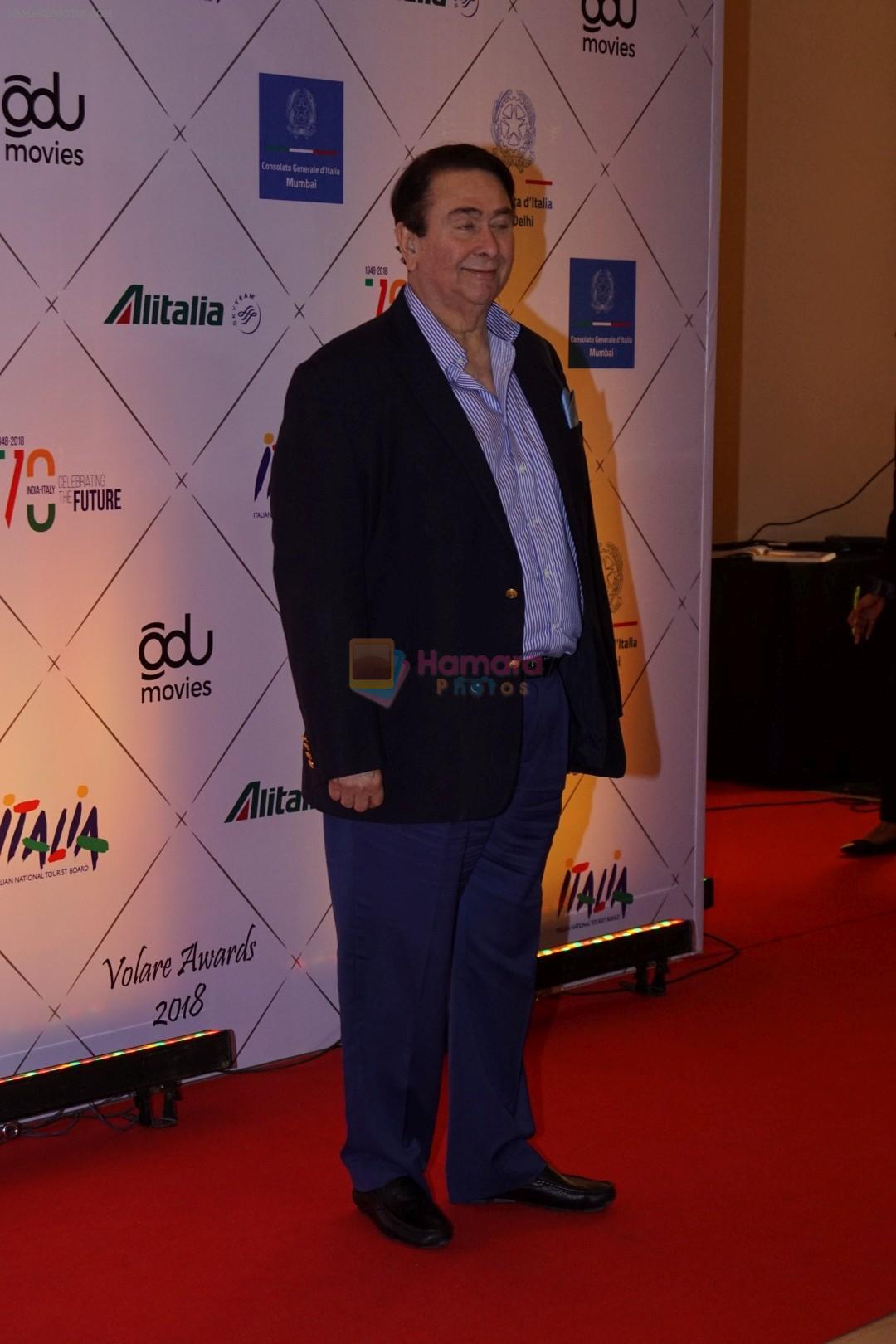 Randhir Kapoor at Red Carpet Of Volare Awards 2018 on 9th Feb 2018