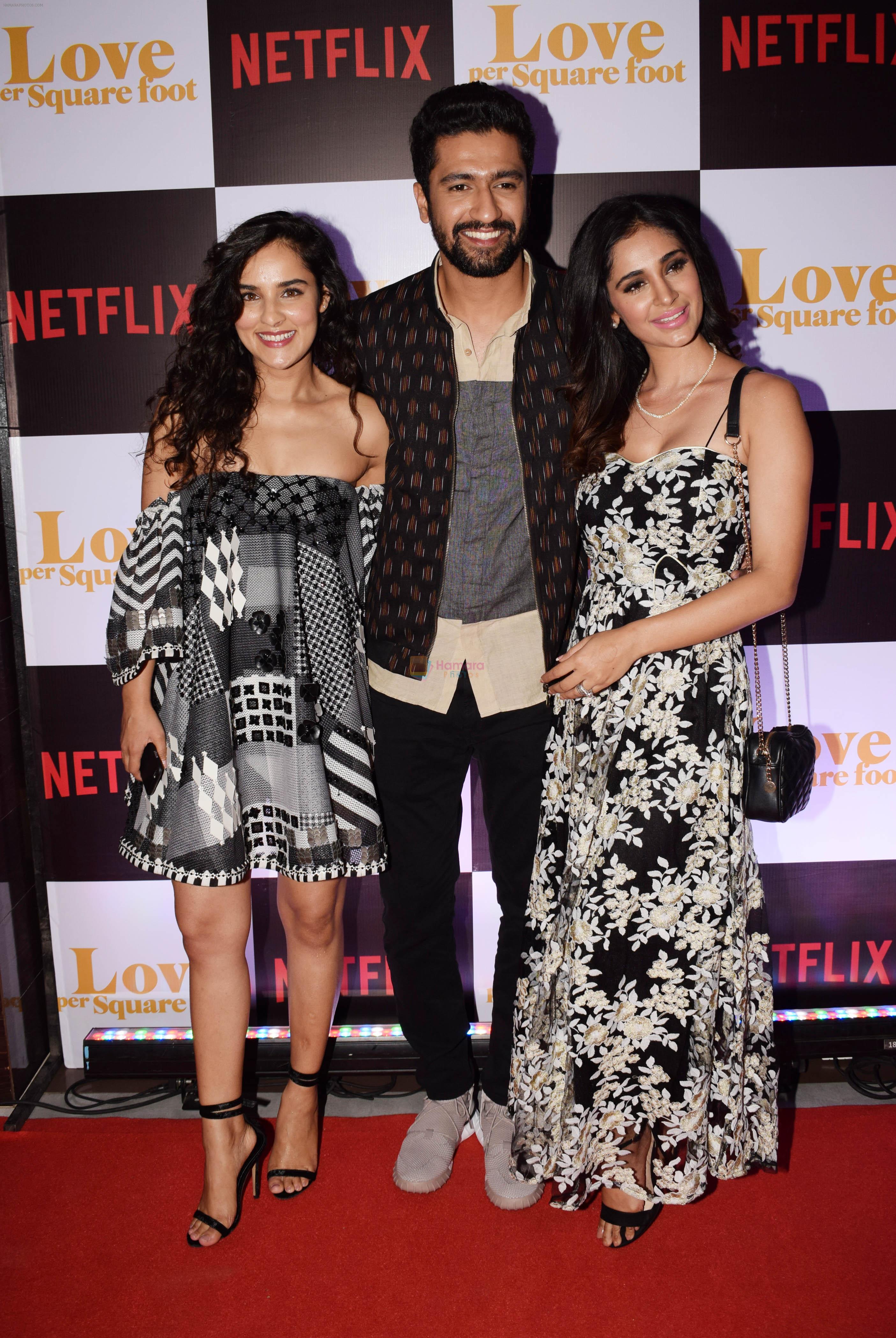 Vicky Kaushal, Angira Dhar at the Screening of Ronnie Screwvala's film Love per square foot in Cinepolis, Andheri, Mumbai on 10th Feb 2018