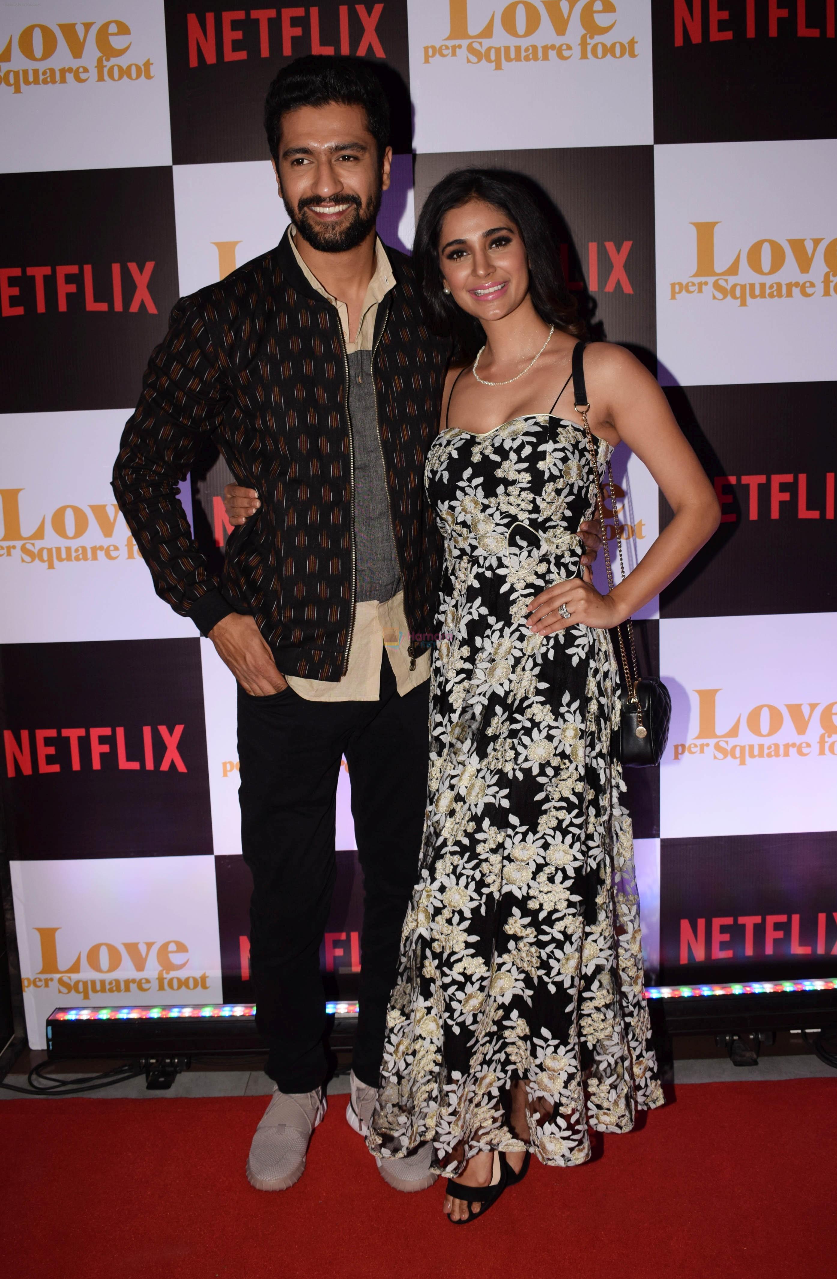 Vicky Kaushal, Alankrita Sahai at the Screening of Ronnie Screwvala's film Love per square foot in Cinepolis, Andheri, Mumbai on 10th Feb 2018