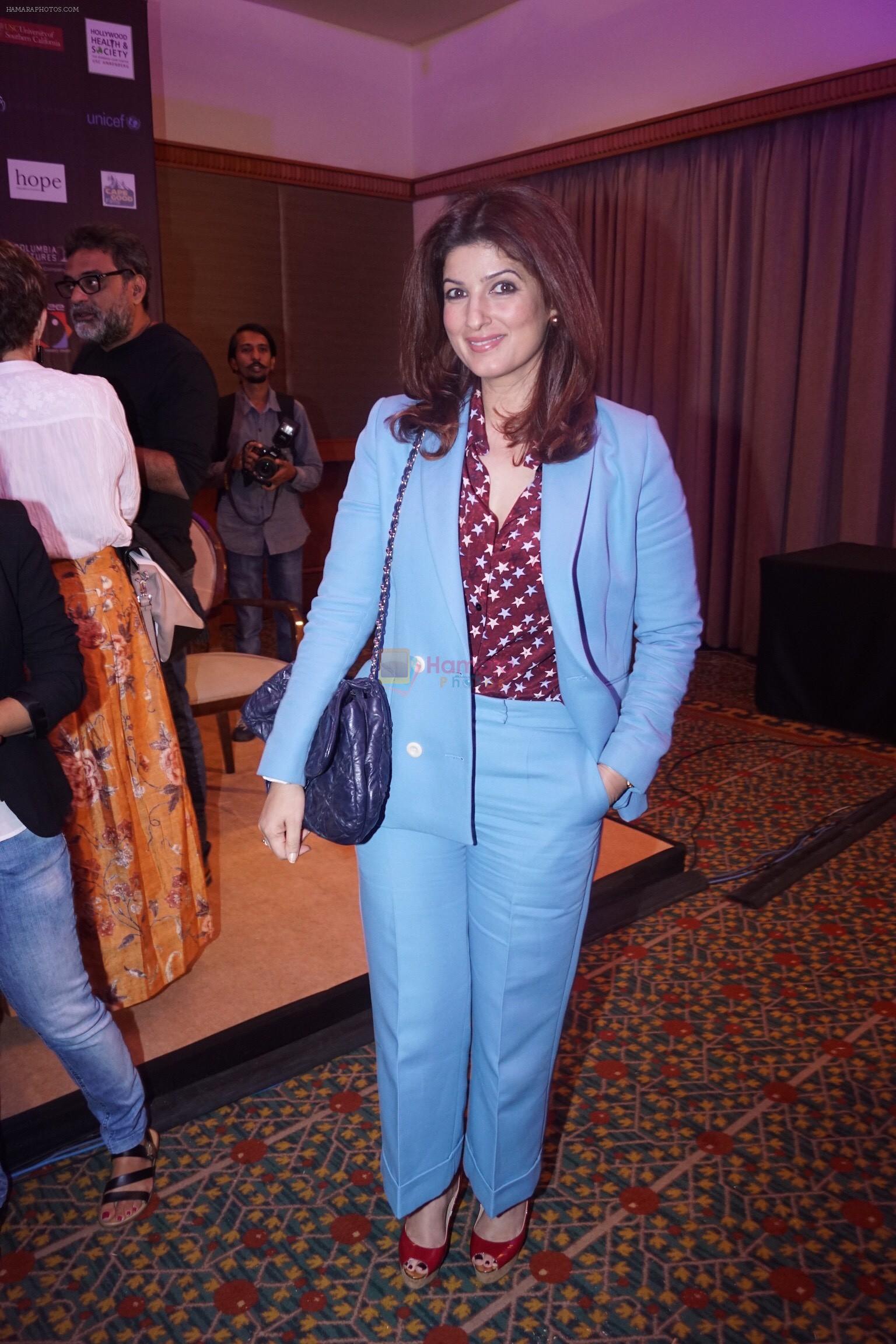 Twinkle Khanna share stage with Victor Orozco World Bank on 14th Feb 2018