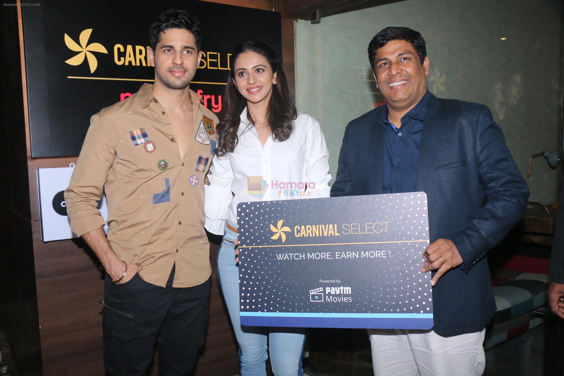 Sidharth Malhotra, Rakulpreet Singh at the launch of Carnival cinema Lounge in carnival cinema, Andheri on 16th Feb 2018