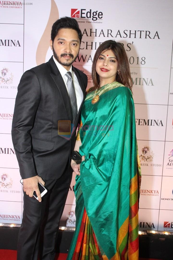 Shreyas Talpade and wife Deepti Talpade at the ET Edge Maharashta Achievers Awards 2018