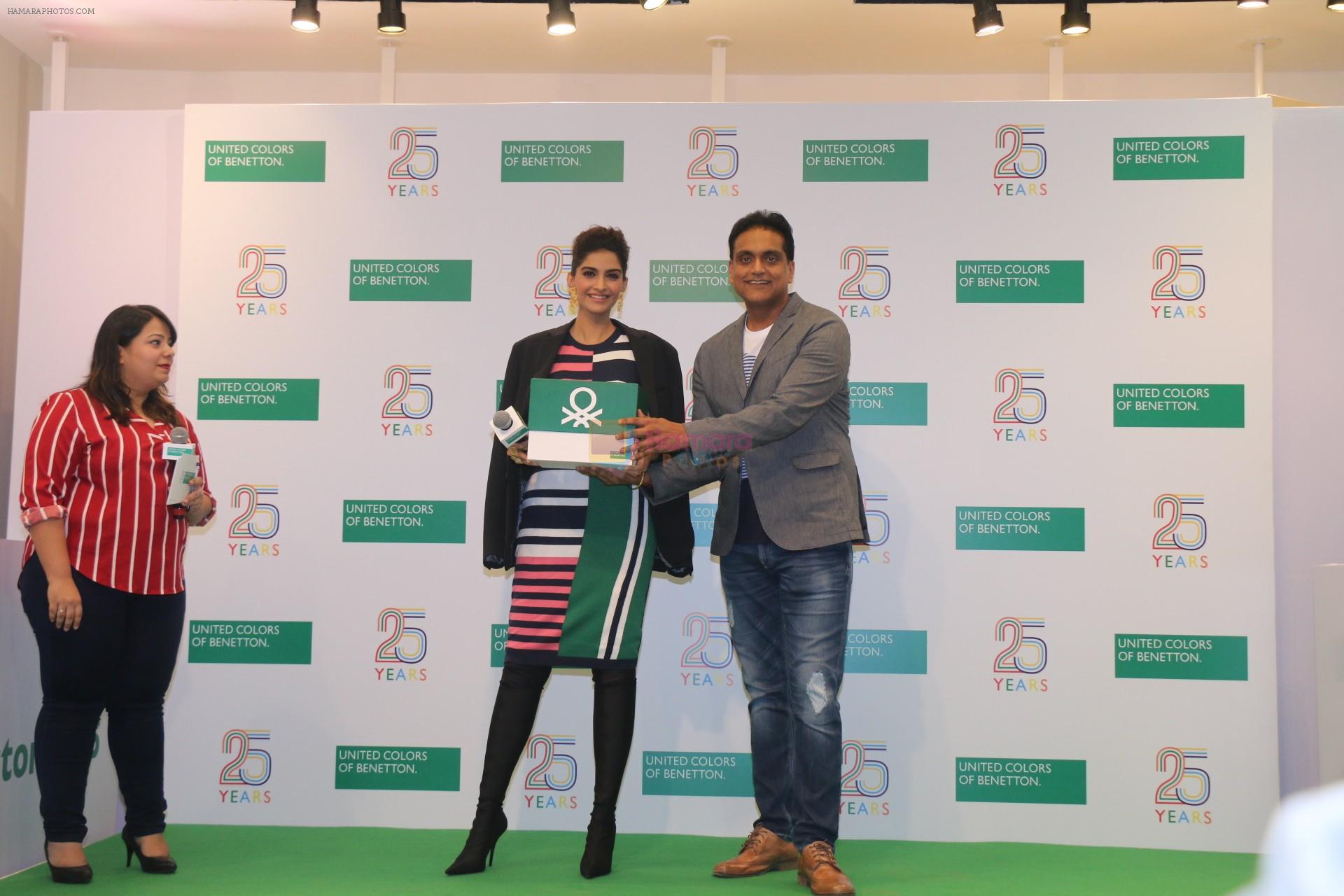 Sonam Kapoor During The 25 Years Celebration Of Benetton India Of Heritage And Values In India At United Colors Of Benetton