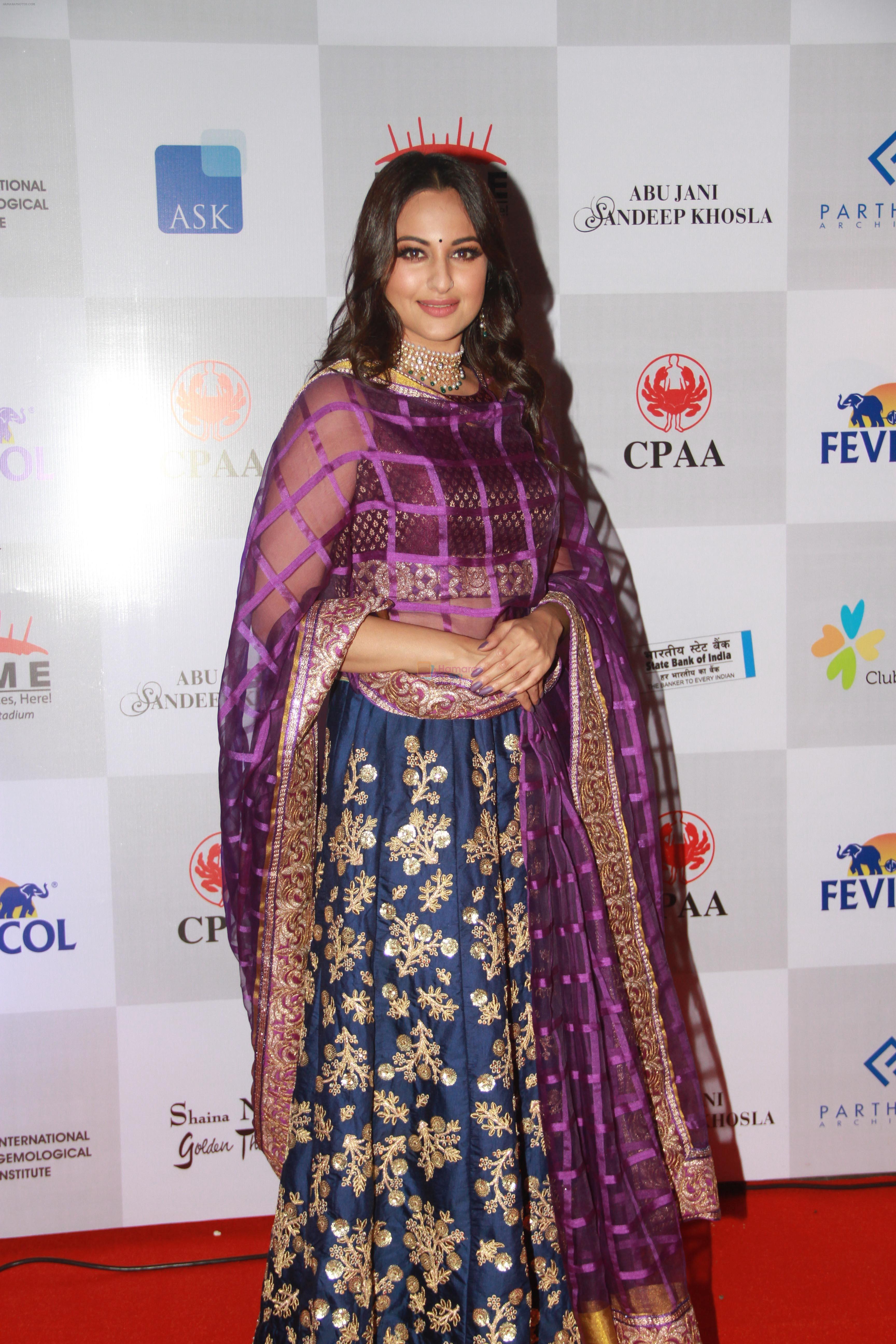 Sonakshi Sinha at Caring With Style Abu Jani Sandeep Khosla & Shaina NC Fashion Show To Raise Funds For Cancer Patient Aid Association