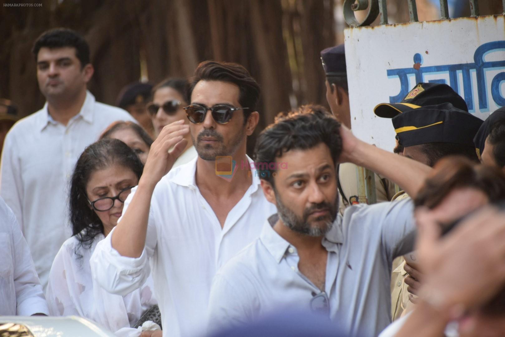 at Sridevi's Funeral in Mumbai on 28th Feb 2018