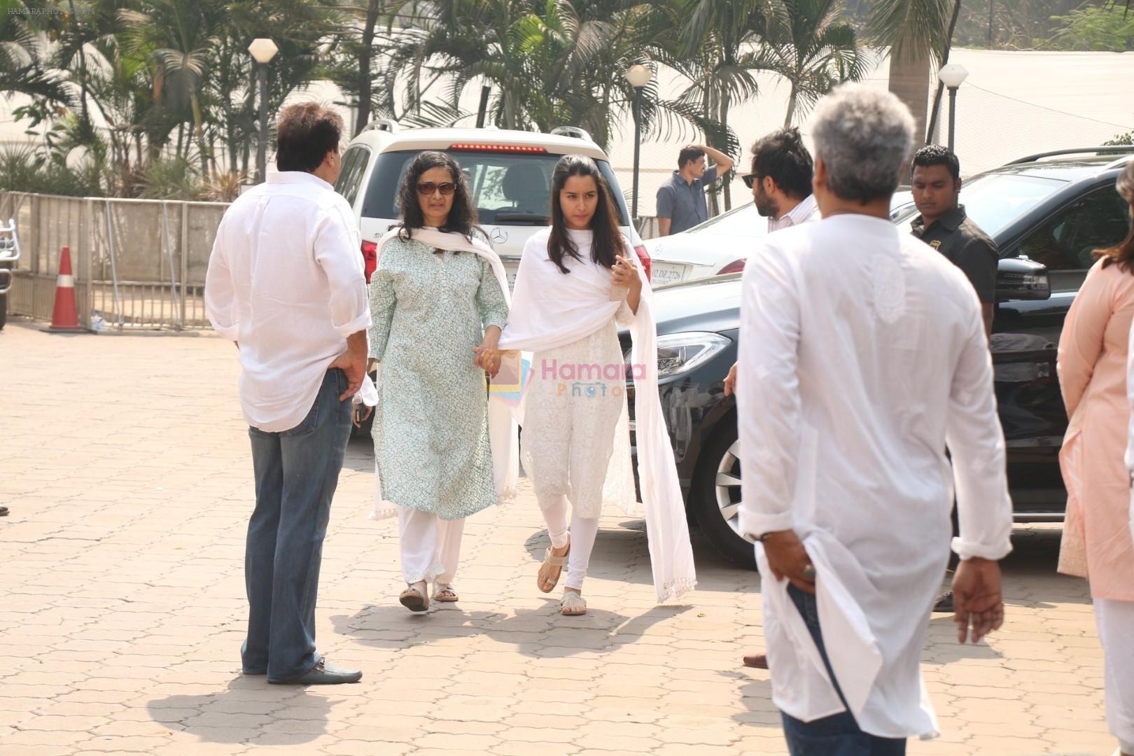 Shraddha Kapoor at Sridevi's Funeral in Mumbai on 28th Feb 2018