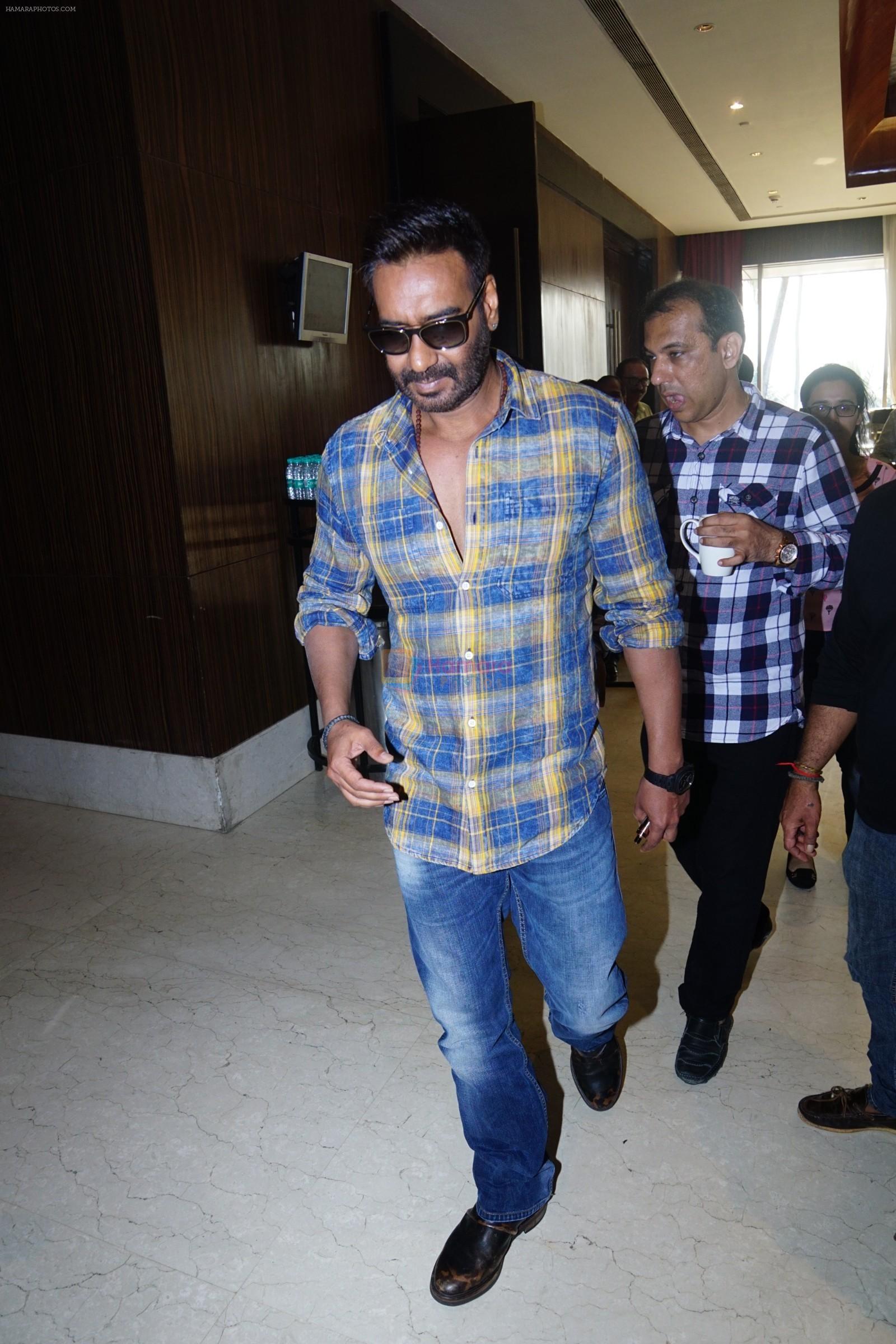 Ajay Devgan during the media interactions for film Raid at Novotel in mumbai on 3rd March 2018