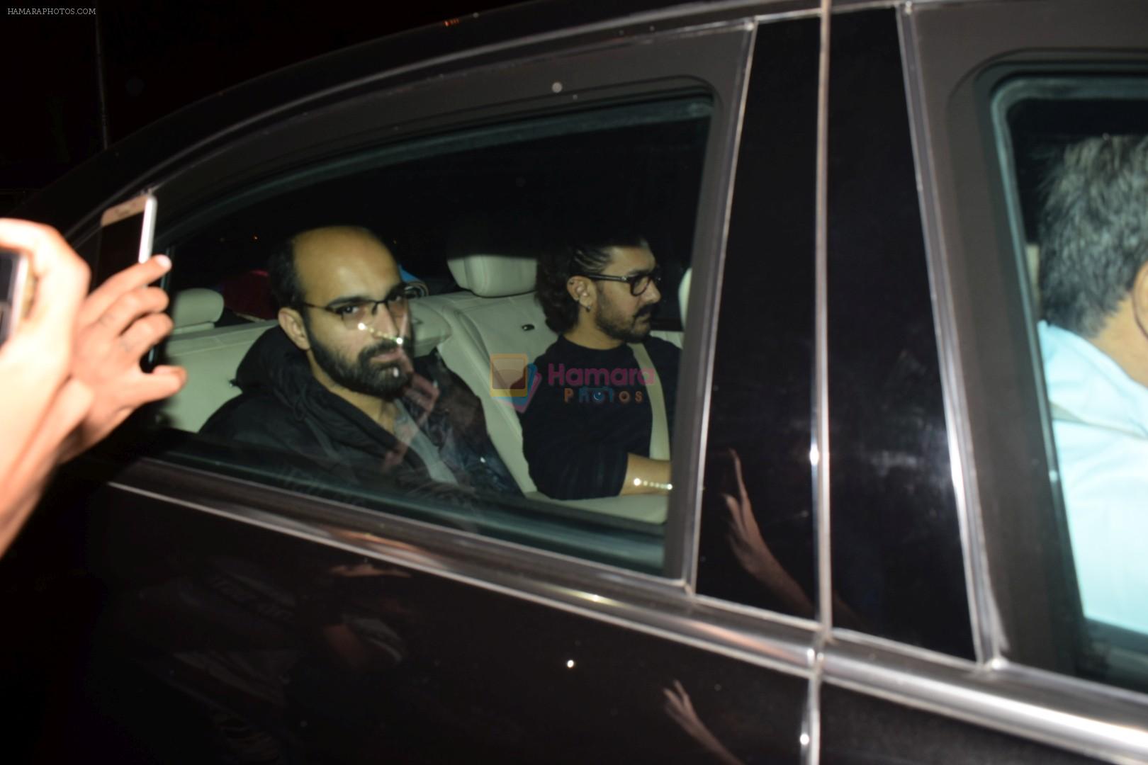 Aamir khan spotted at sridevi house in andheri on 4th March 2018