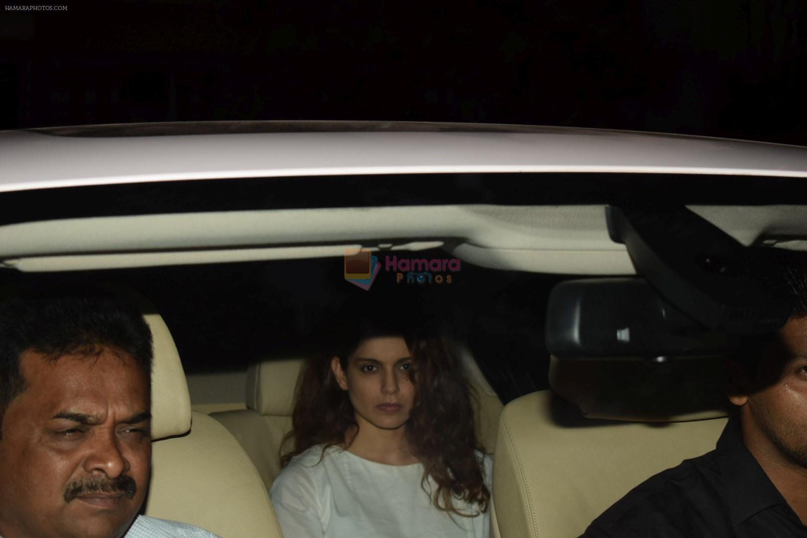 Kangana Ranaut spotted at sridevi's house in Andheri on 4th March 2018