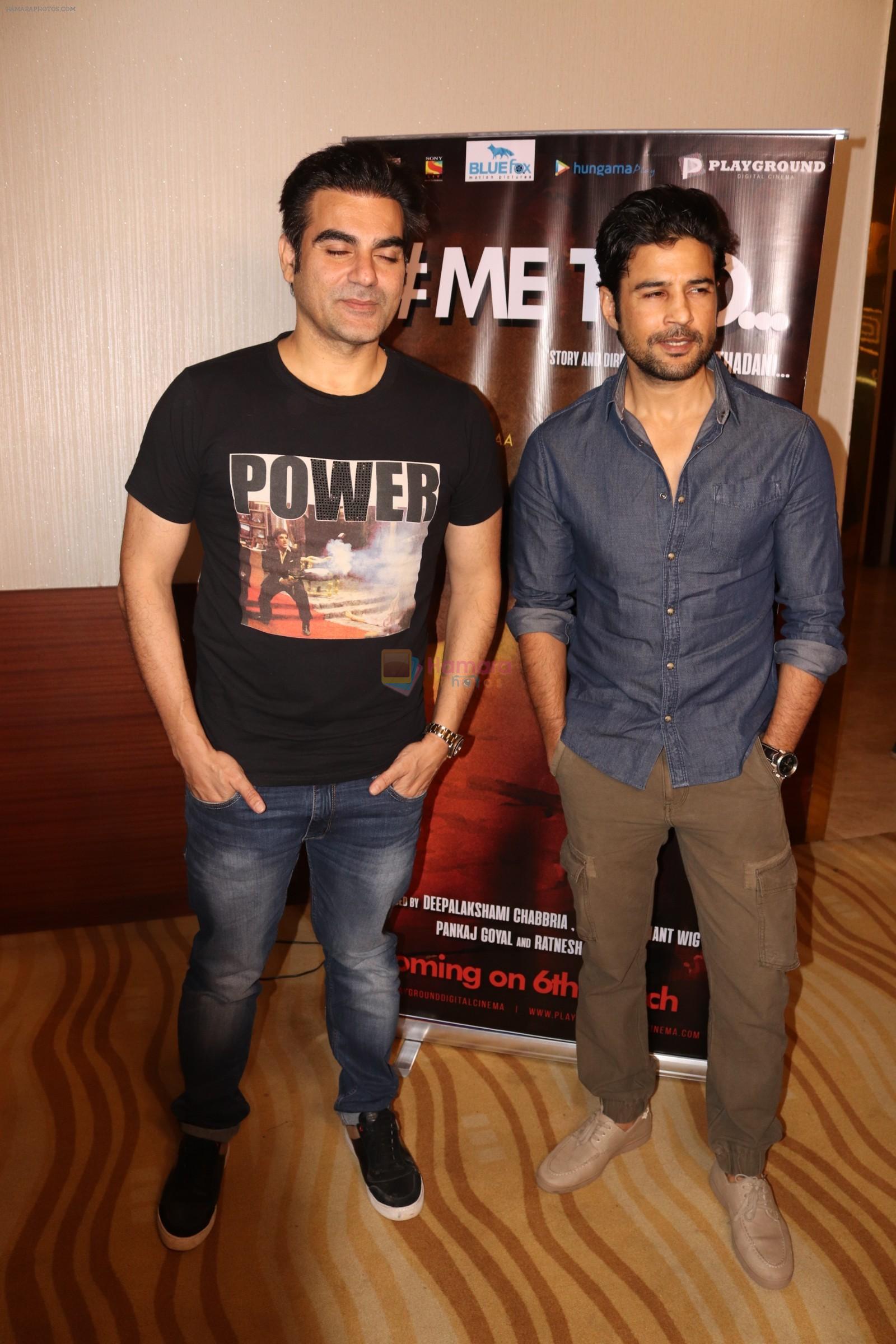 Arbaaz Khan, Rajeev Khandelwal at the Premiere of the upcoming short film #metoo at The View Andheri in mumbai on 6th March 2018
