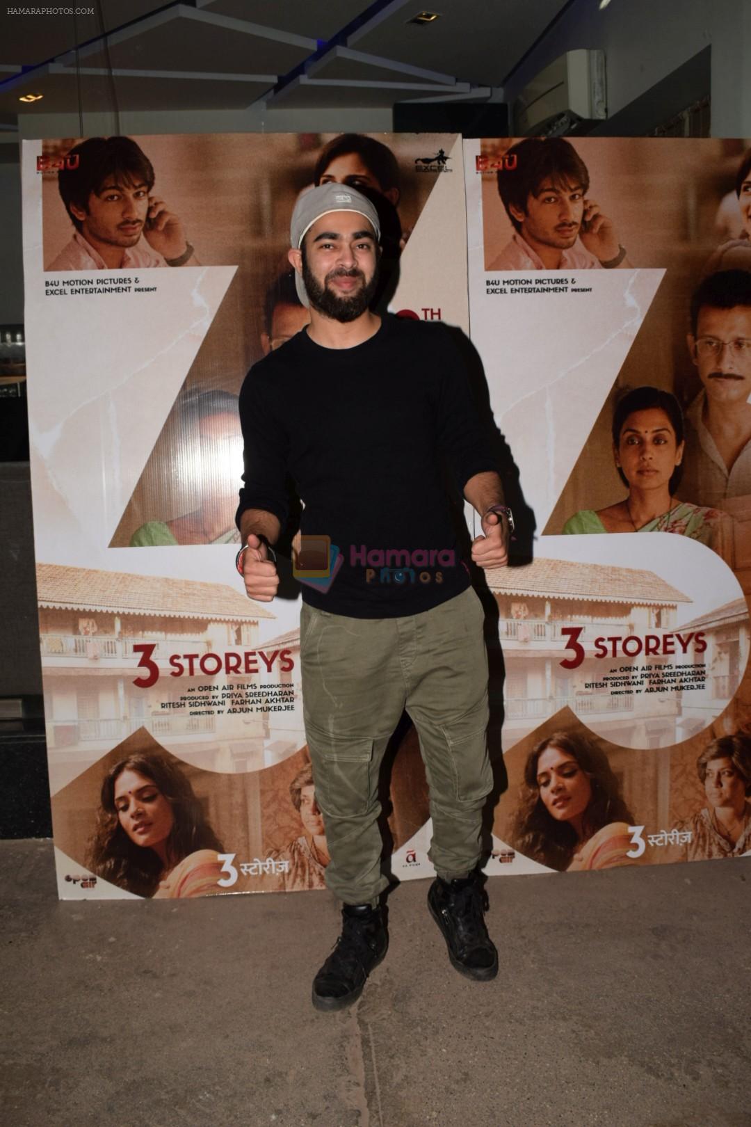 Manjot Singh at the Screening of film 3 Storeys in sunny sound, juhu, Mumbai on 6th March 2018