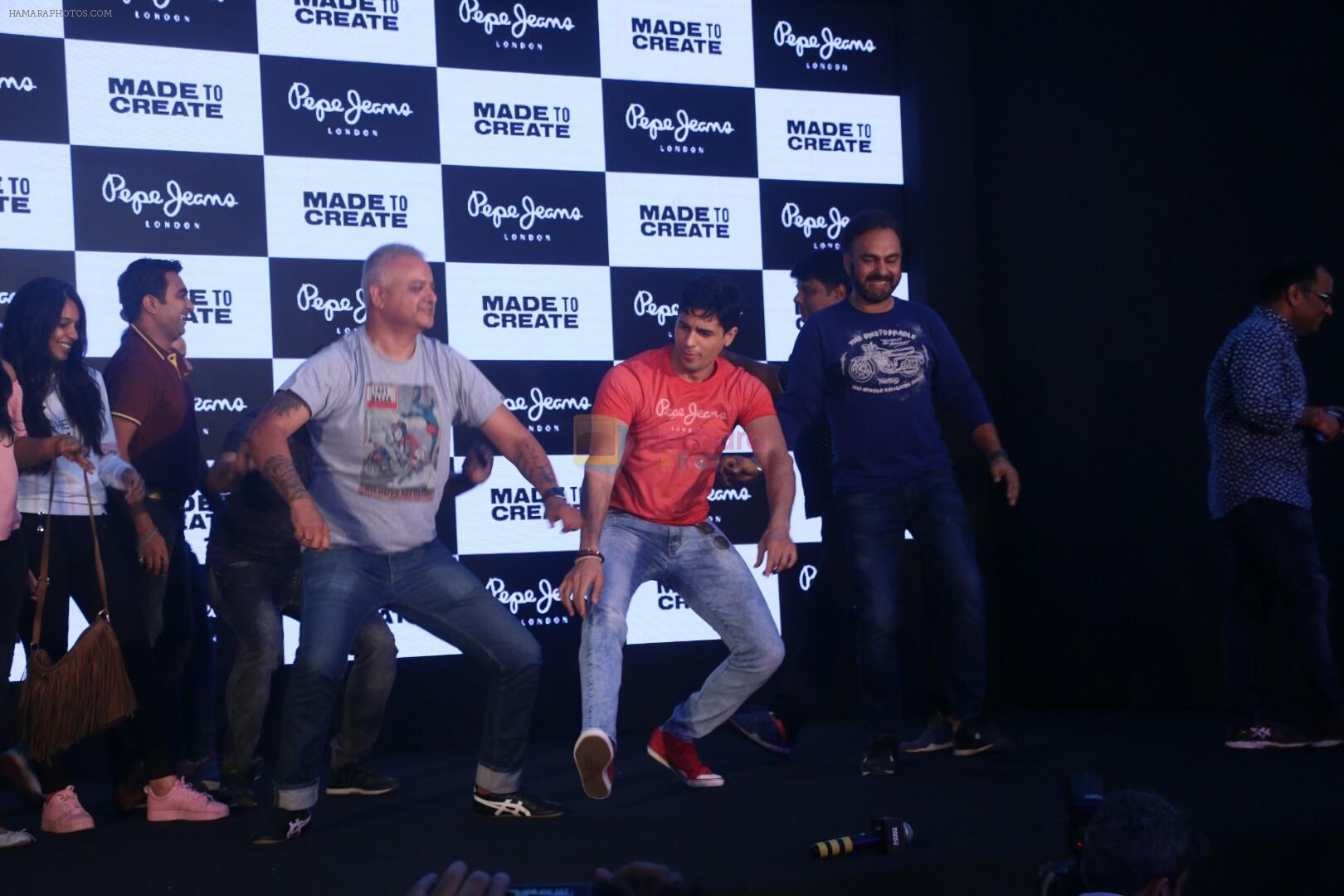 Sidharth Malhotra at the Unveiling of Pepe jeans new campaign on 7th March 2018