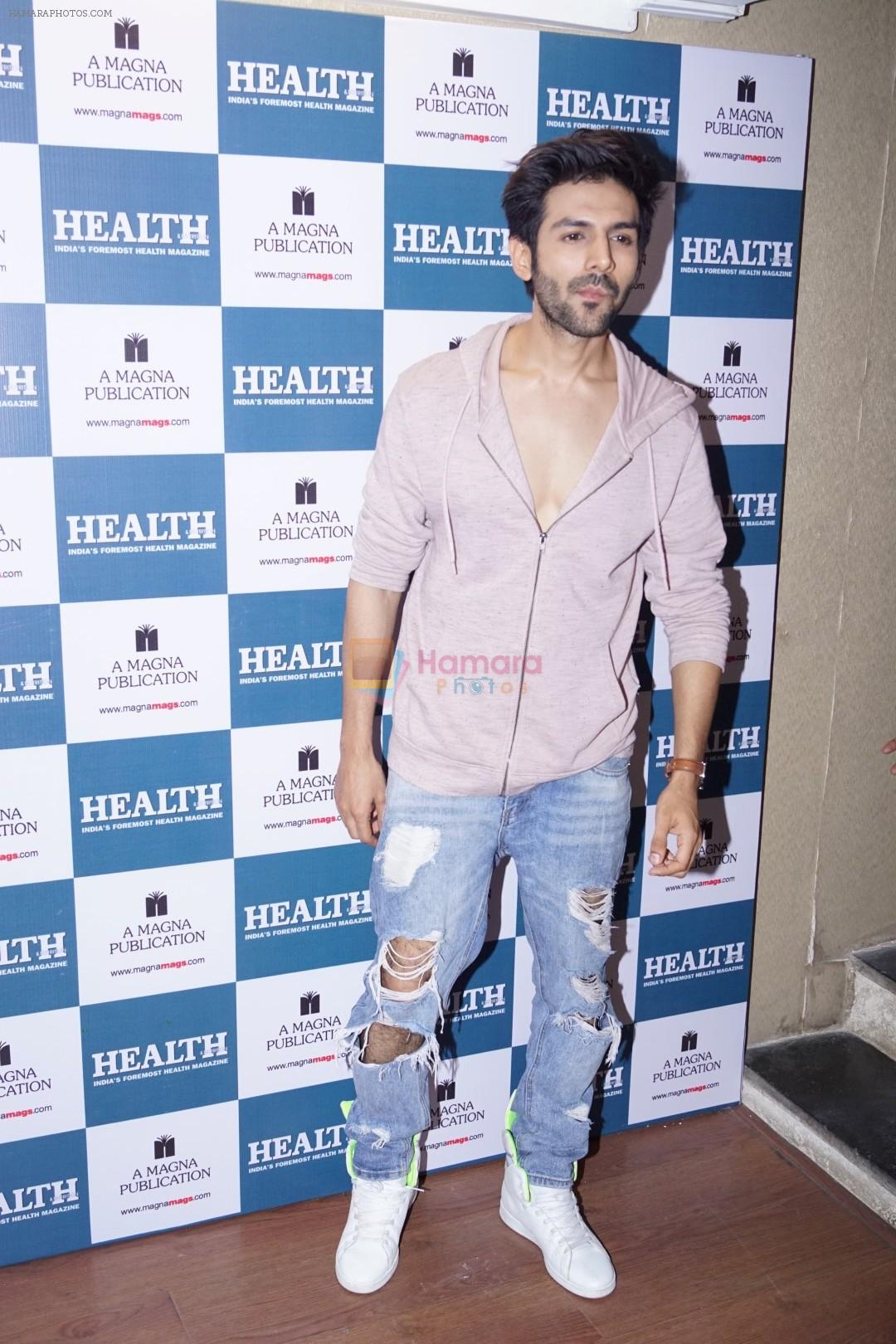 Kartik Aaryan On Cover Page Of Health & Nutrition Magazine on 8th March 2018