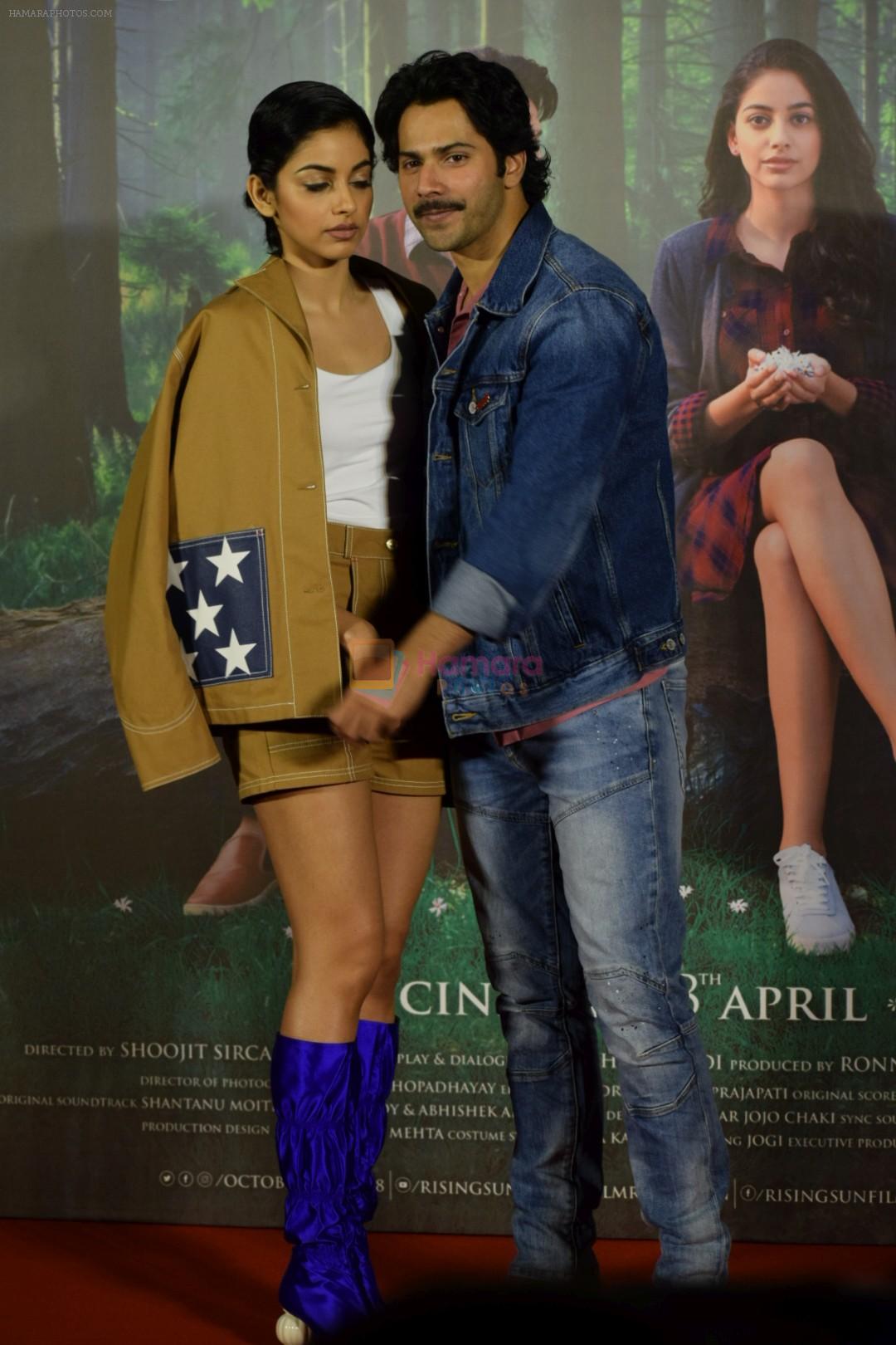Varun Dhawan, Banita Sandhu at the Trailer launch of film October in pvr juhu, mumbai on 12th March 2018
