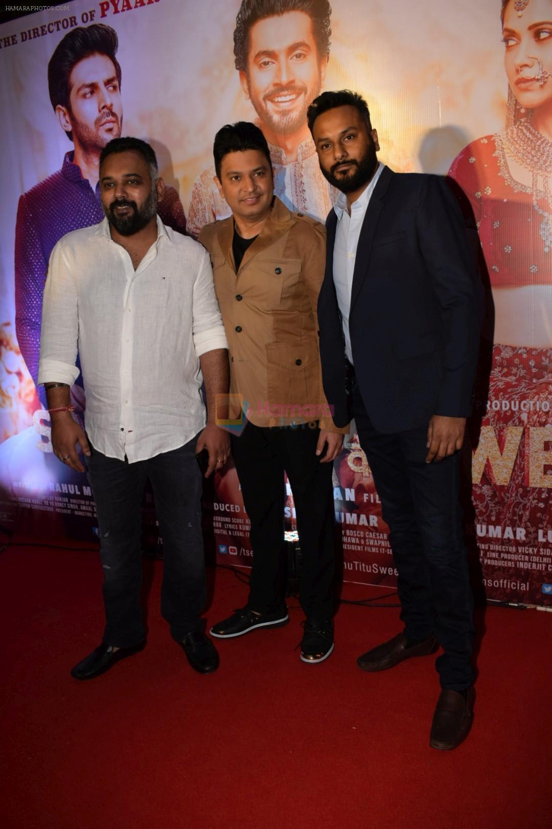 Luv Ranjan, Bhushan Kumar at the Success Party Of Film Sonu Ke Titu Ki Sweety on 12th March 2018