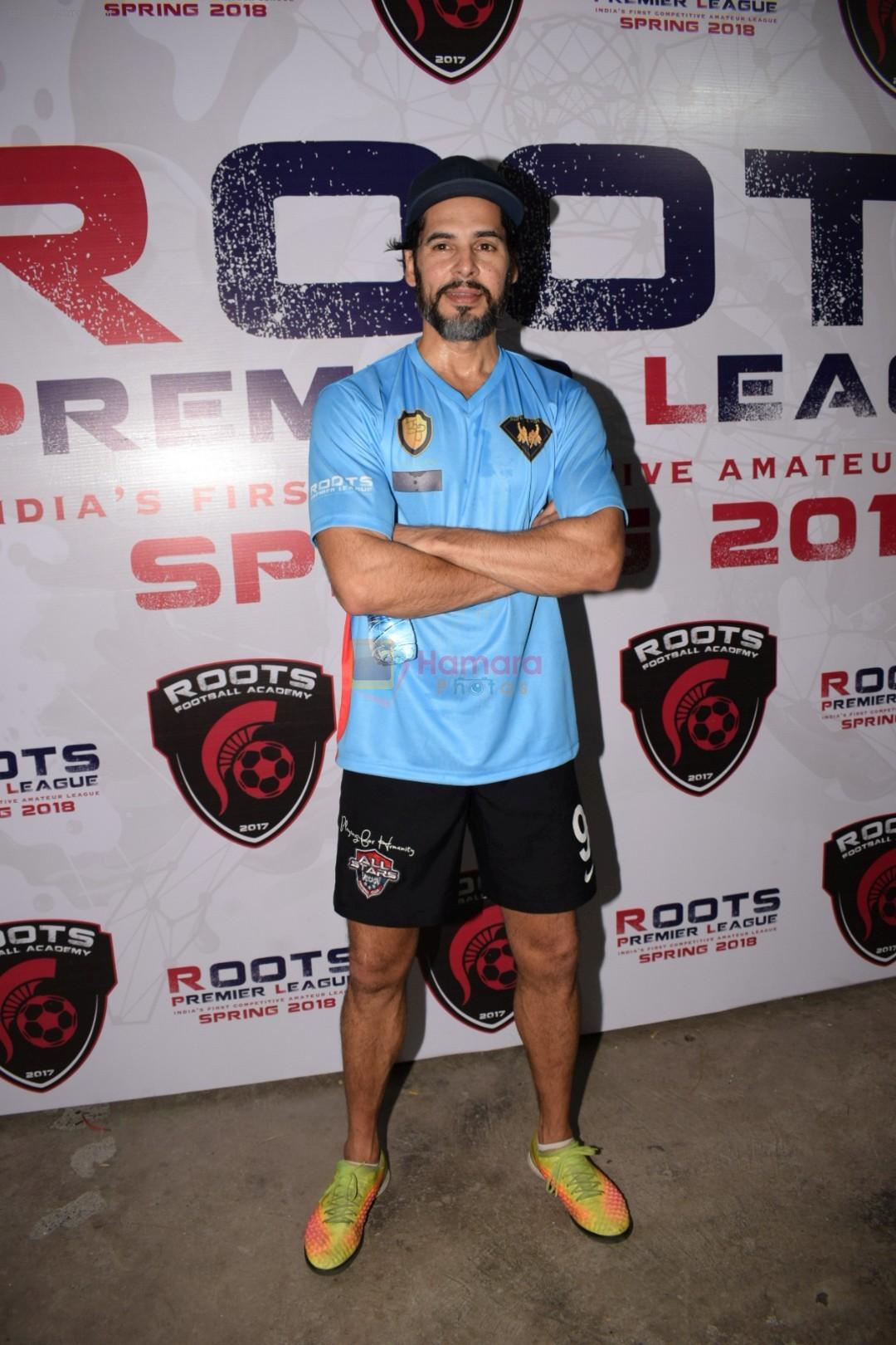 Dino Morea at Roots Premiere League Spring Season 2018 For Amateur Football In India on 14th March 2018