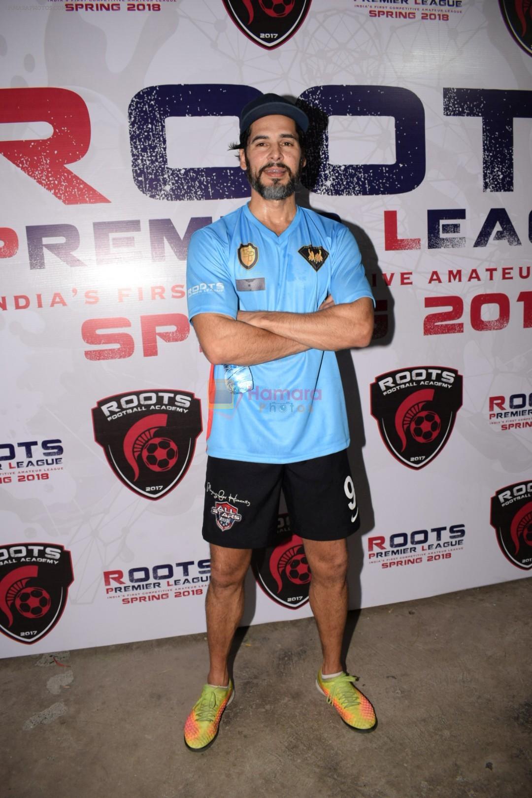 Dino Morea at Roots Premiere League Spring Season 2018 For Amateur Football In India on 14th March 2018