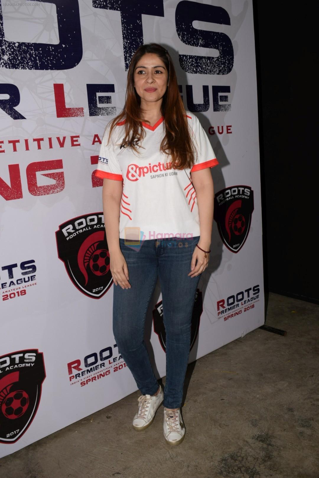 Bhavna Pandey  at Roots Premiere League Spring Season 2018 For Amateur Football In India on 14th March 2018