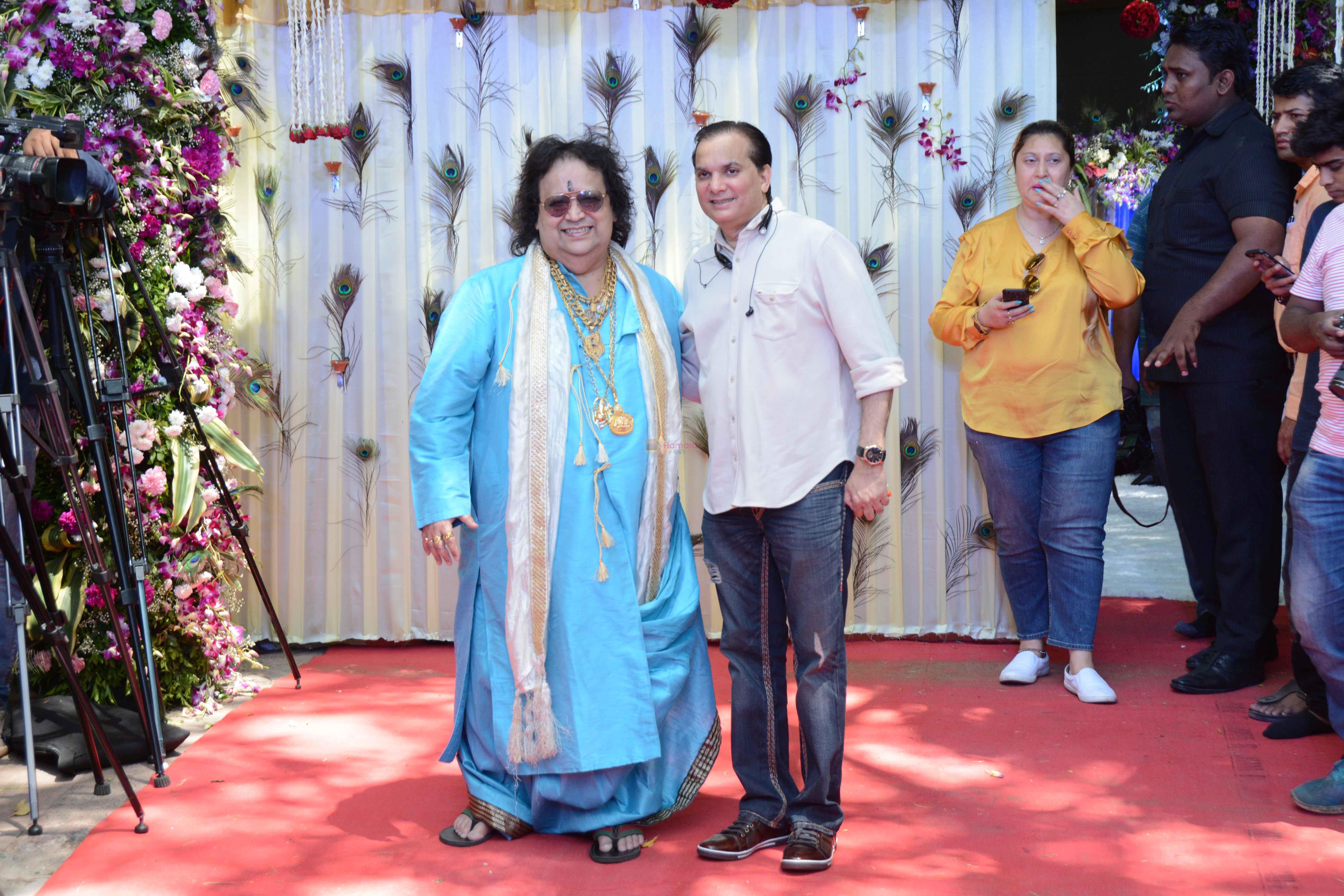 Lalit Pandit, Bappi Lahiri at The auspicious occasion of Annaprasanna on 22nd March 2018