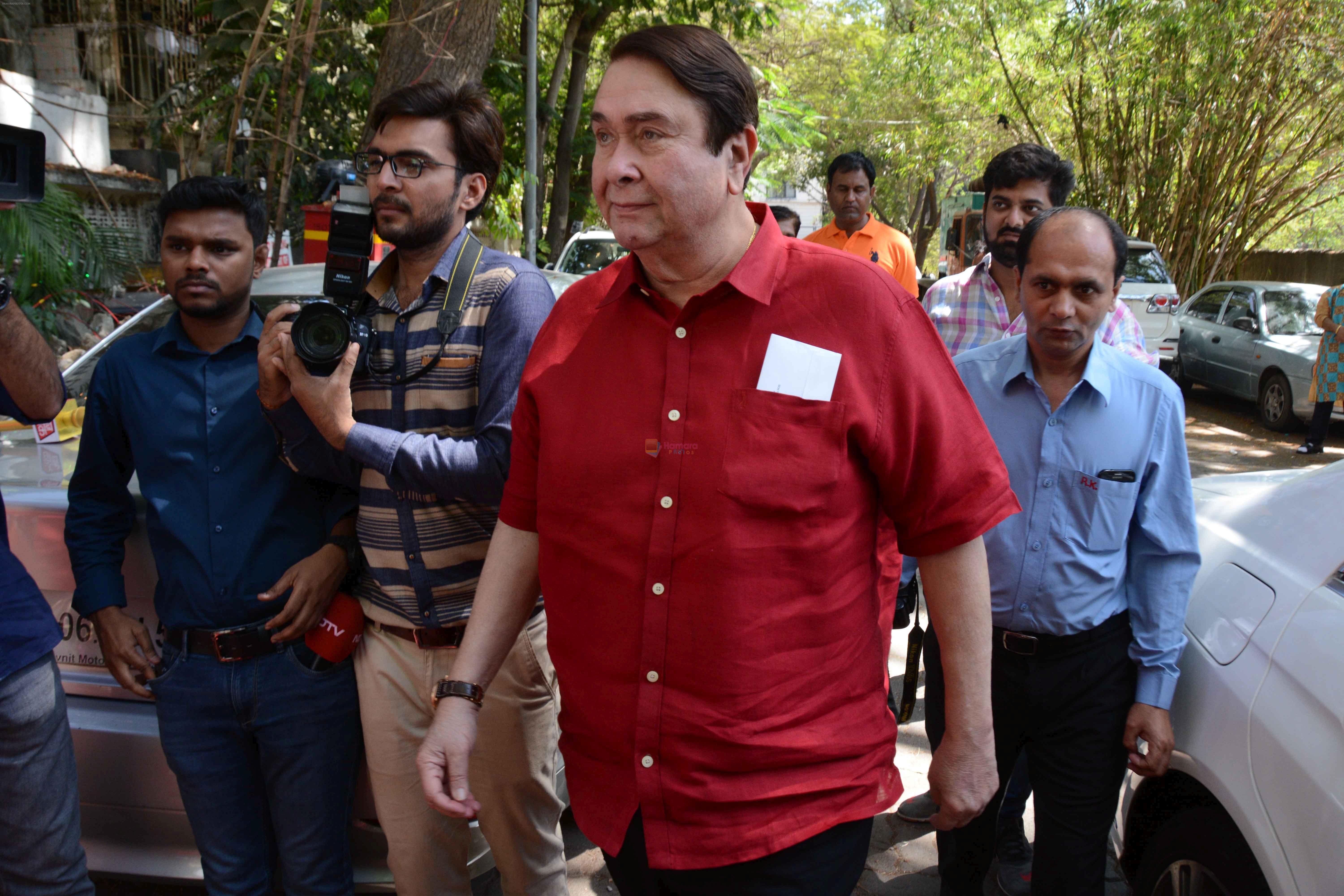 Randhir Kapoor at The auspicious occasion of Annaprasanna on 22nd March 2018