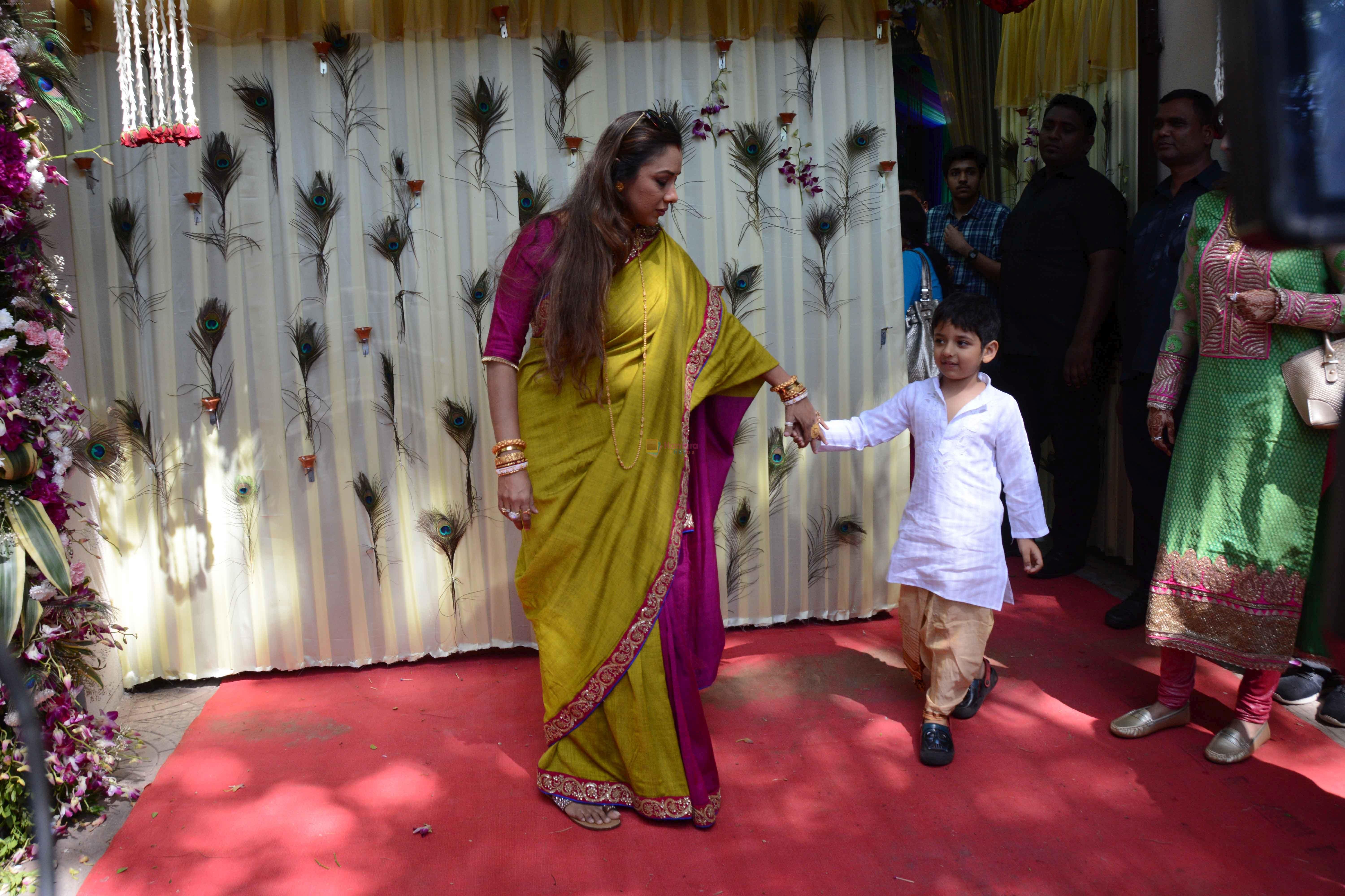 Rupali Ganguly at The auspicious occasion of Annaprasanna on 22nd March 2018