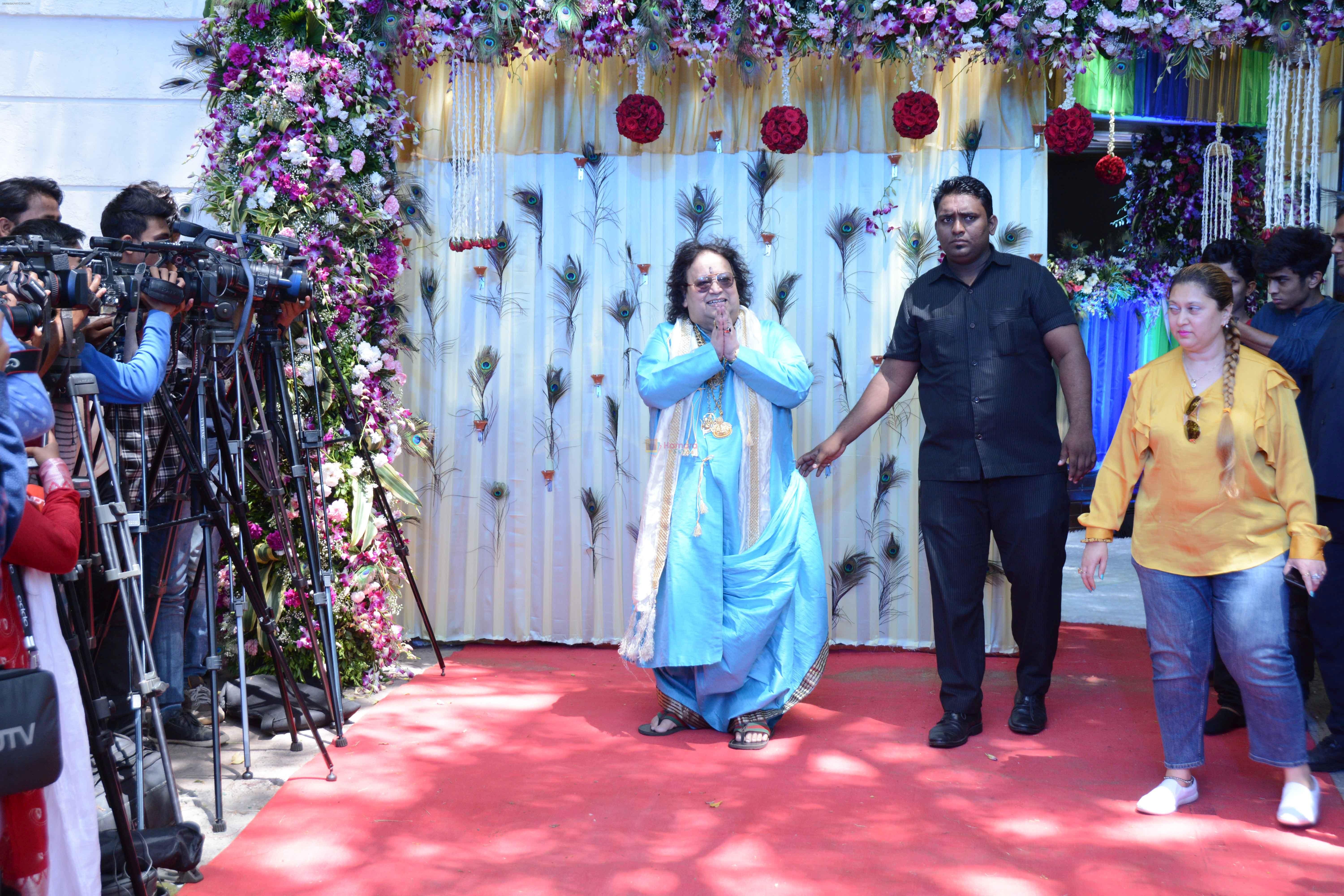 Bappi Lahiri at The auspicious occasion of Annaprasanna on 22nd March 2018
