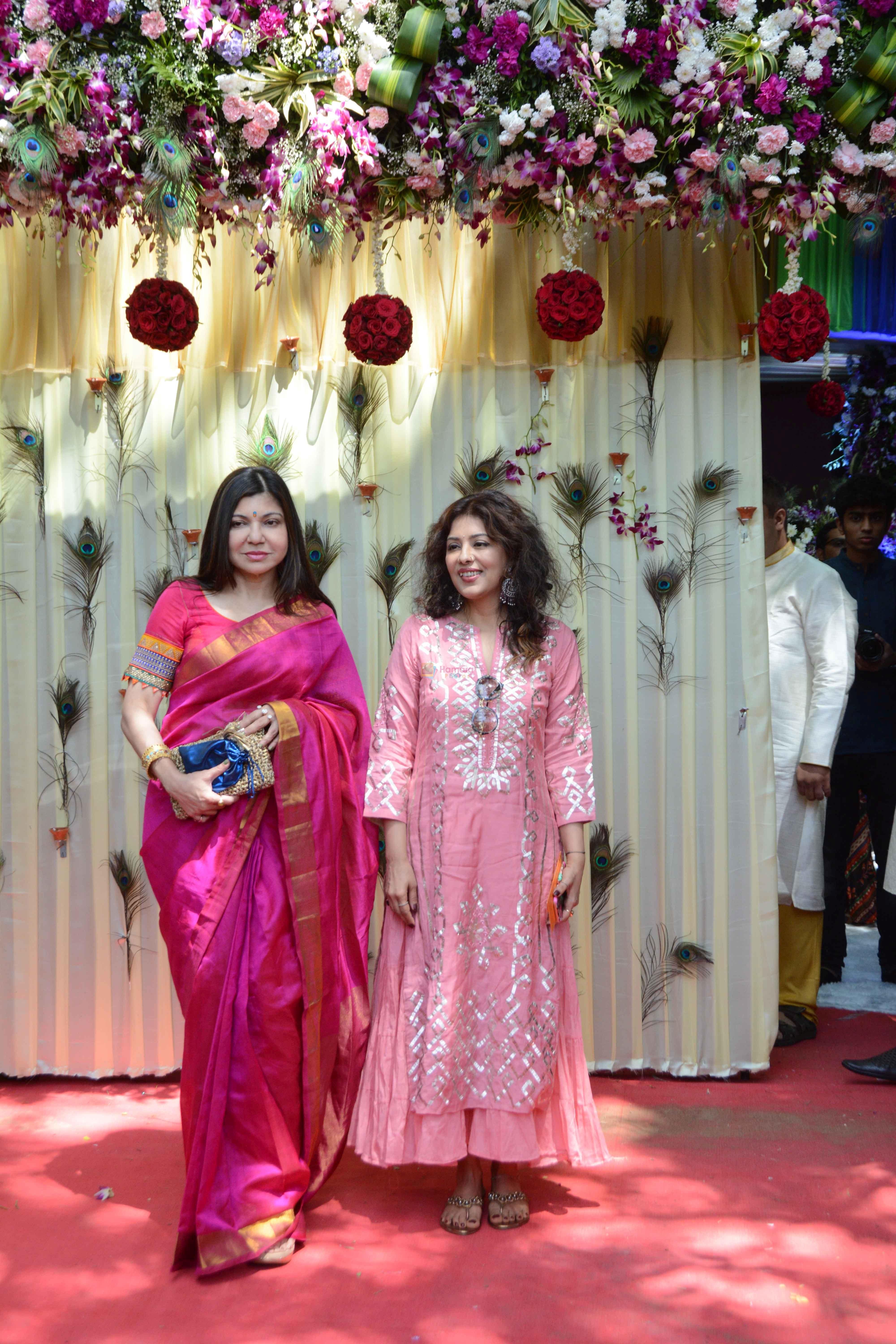 Alka Yagnik at The auspicious occasion of Annaprasanna on 22nd March 2018
